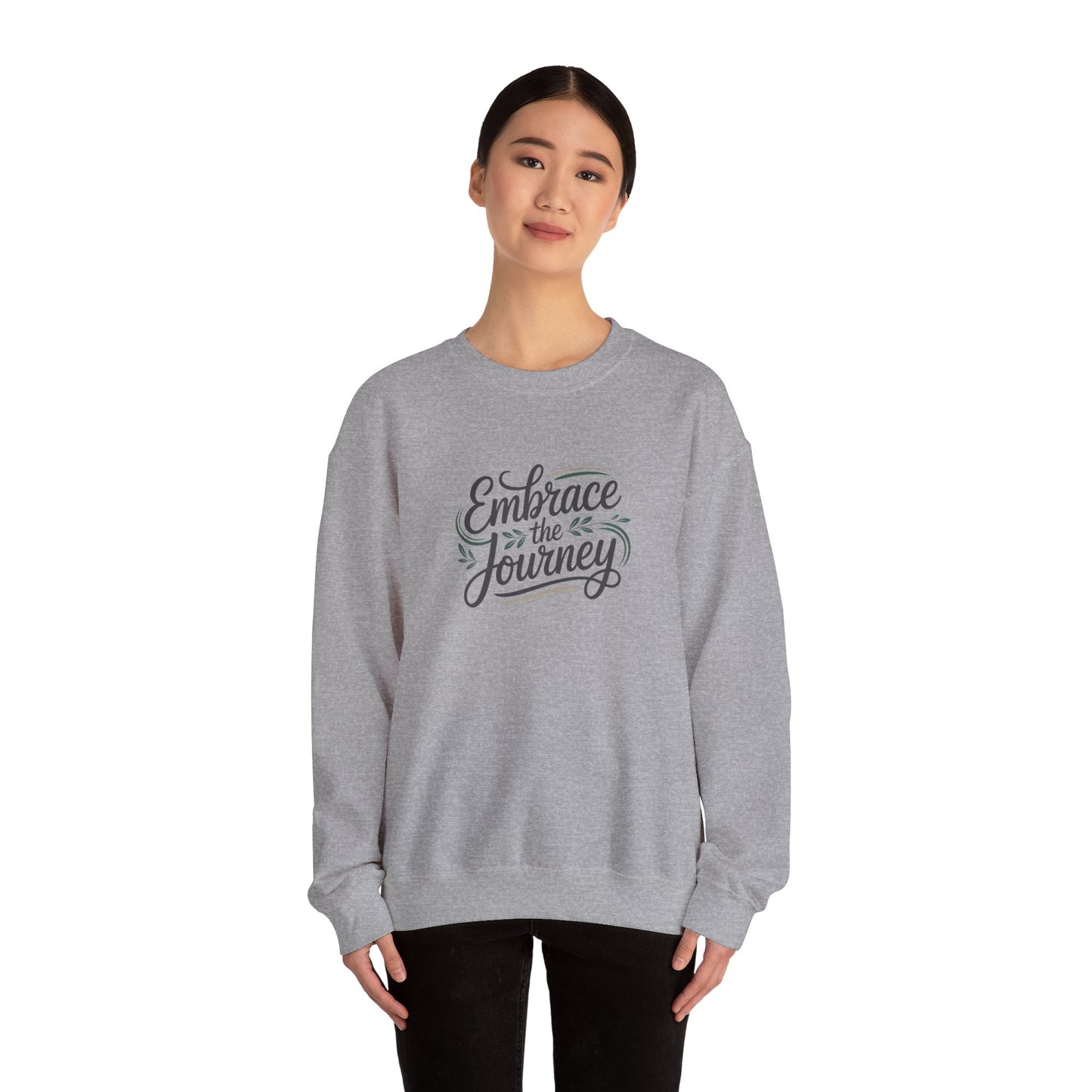 Embrace the Journey Sweatshirt | minimalist hand-lettered quote, script typography