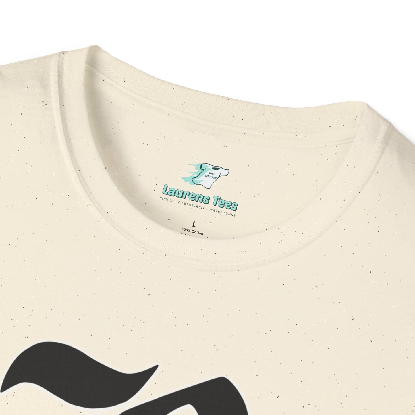 Custom one side Front or Back (RHS Baseball used as example) - Unisex Softstyle T-Shirt