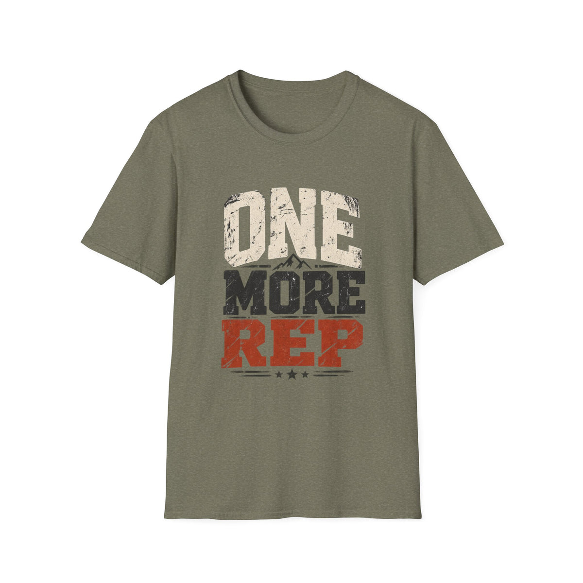 One More Rep – Vintage Workout & Fitness Graphic Tee
