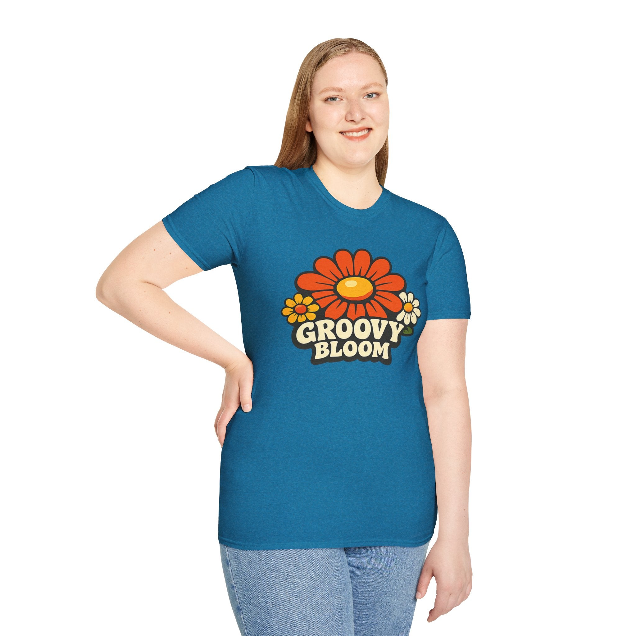Groovy 70s Bloom T-Shirt — Retro Floral Vintage Vibe
