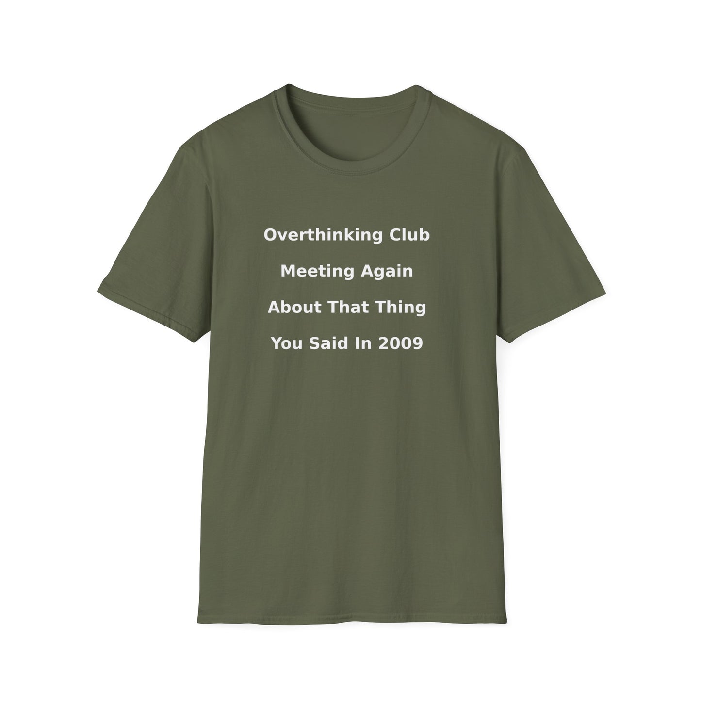 Overthinking Club T-Shirt — Funny Mental Health Tee for Overthinkers
