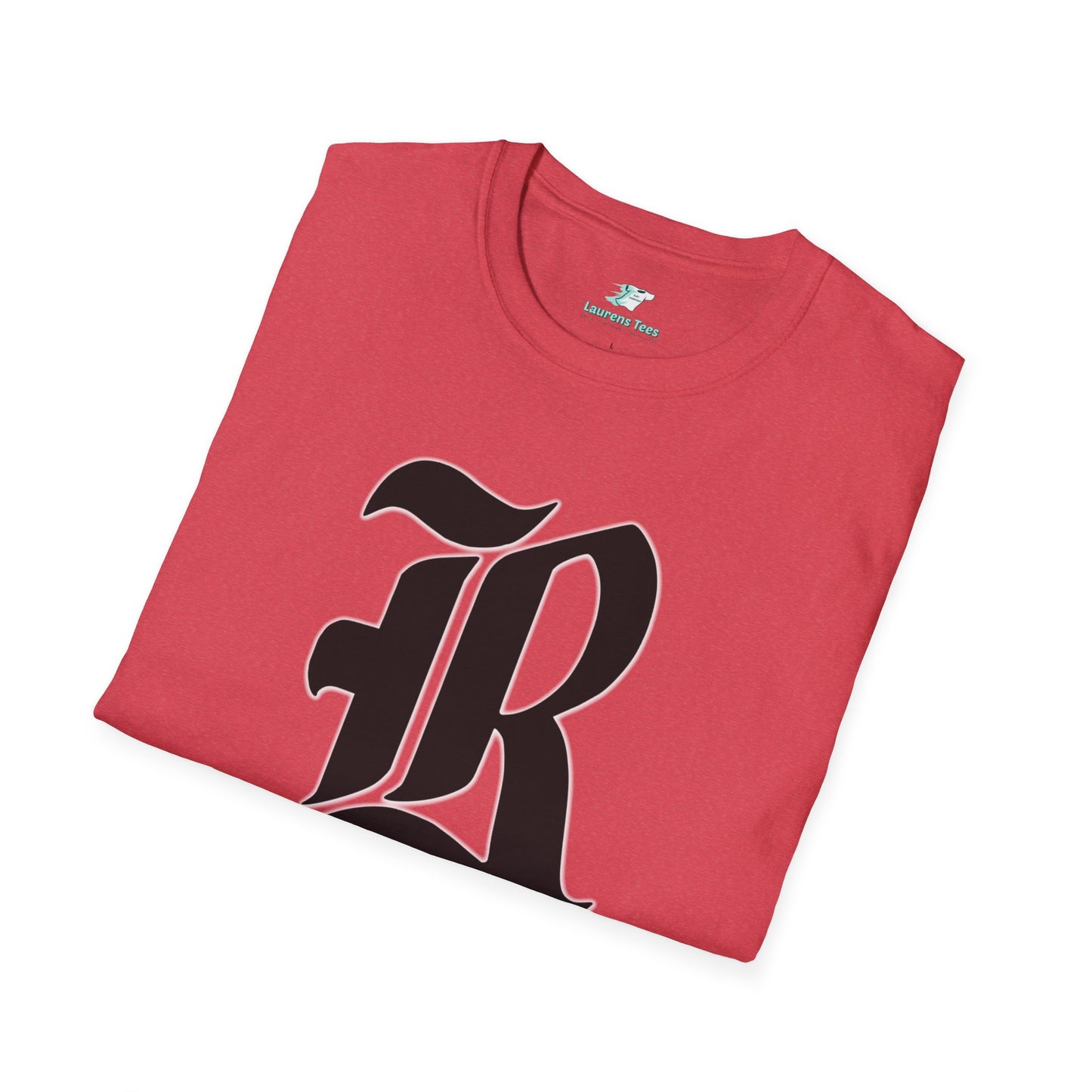Custom one side Front or Back (RHS Baseball used as example) - Unisex Softstyle T-Shirt