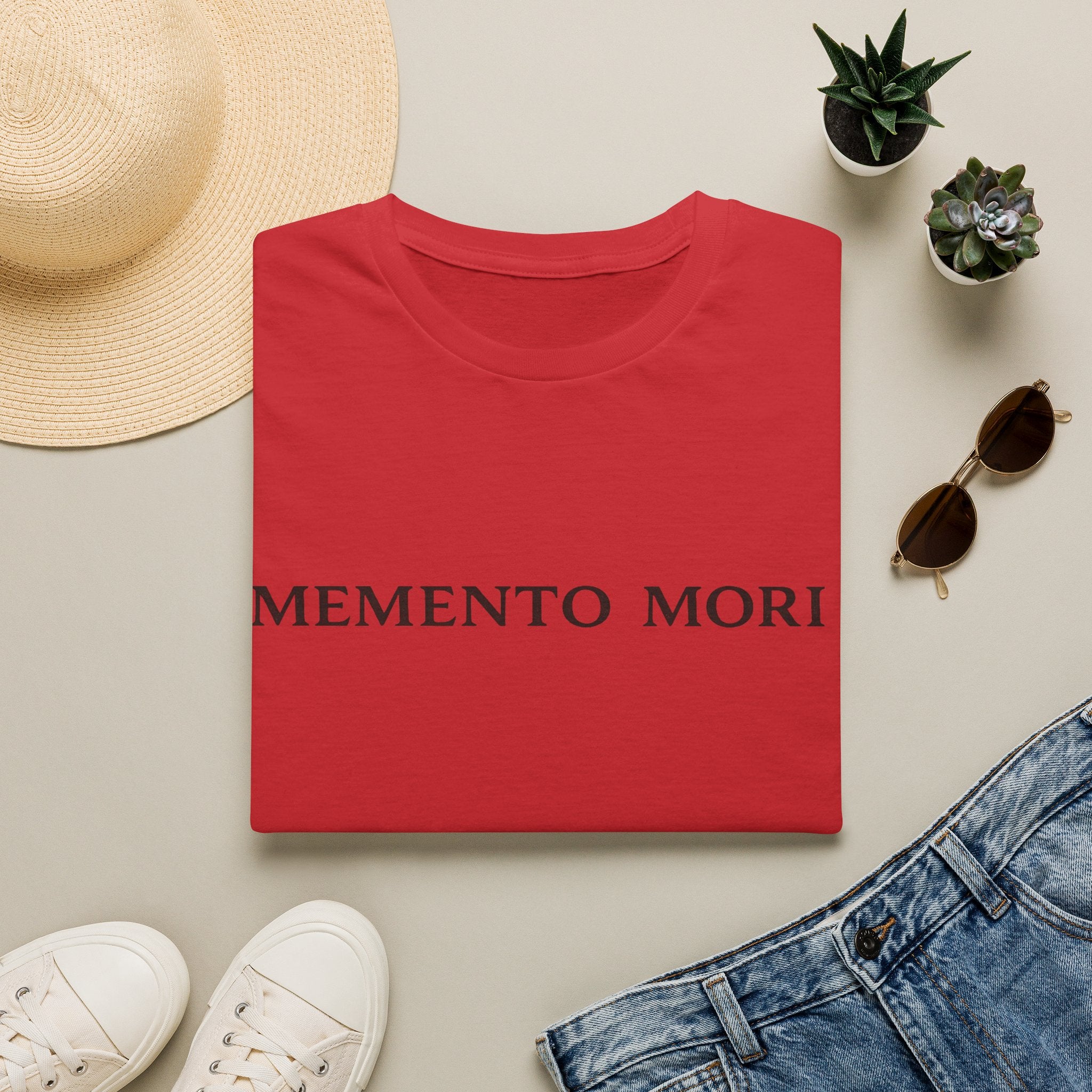 Memento Mori T-Shirt — Minimalist Latin Remembrance Tee