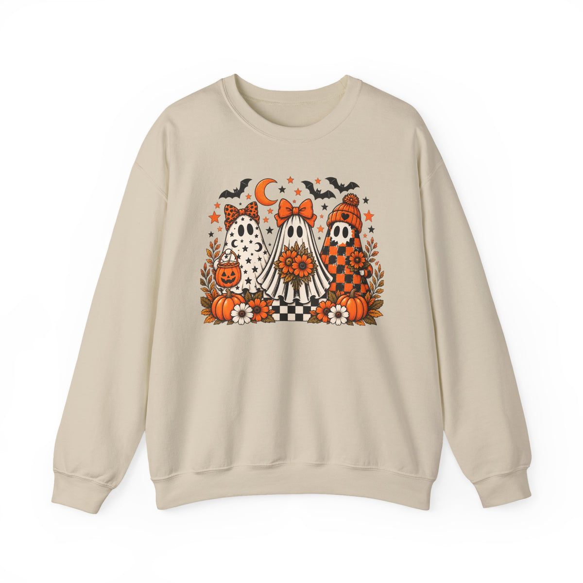 Cute Halloween Ghosts Crewneck Sweatshirt