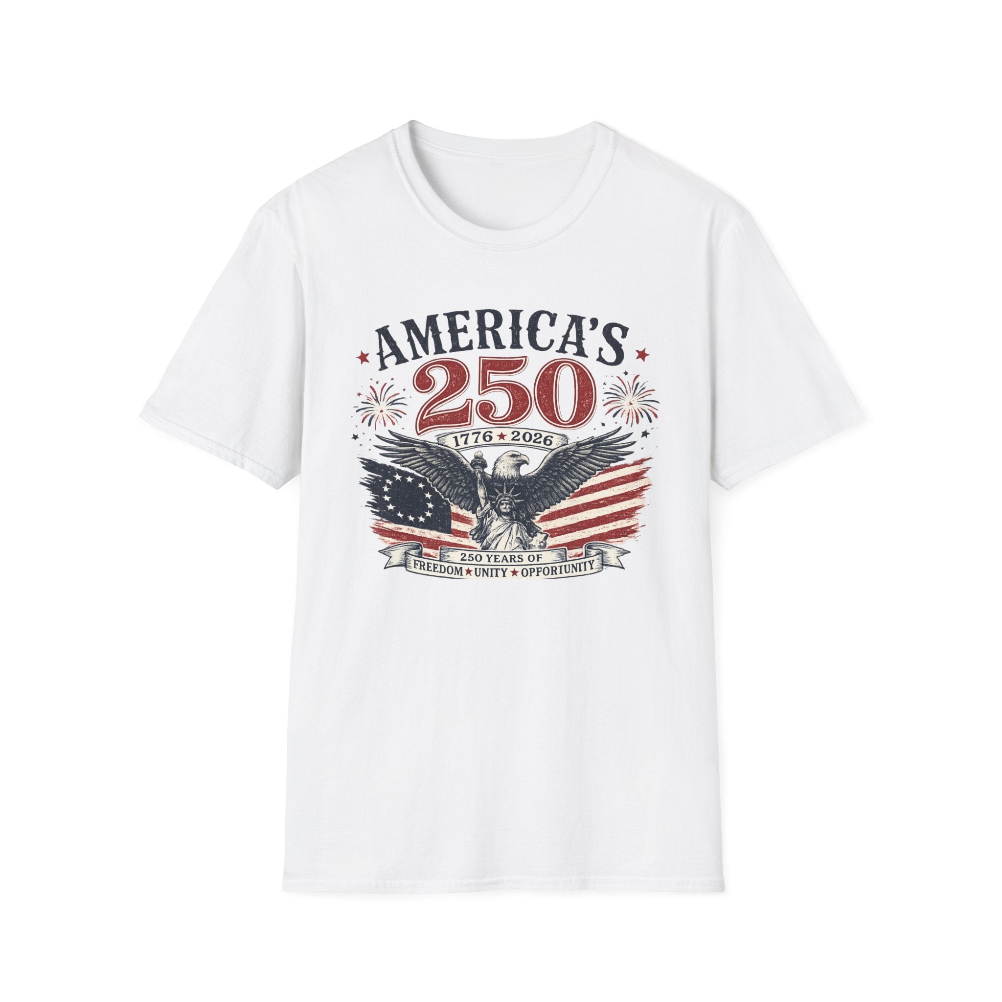 America's 250 Eagle T-Shirt – 1776-2026 Patriotic Fourth of July Shirt