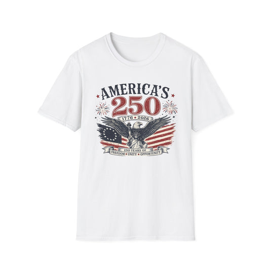 America's 250 Eagle T-Shirt – 1776-2026 Patriotic Fourth of July Shirt