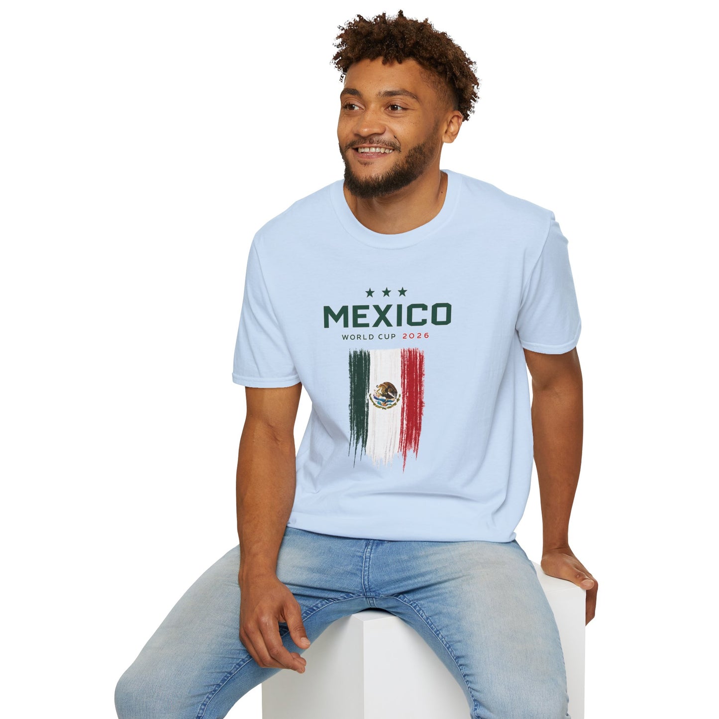 Mexico World Cup 2026 T-Shirt – Distressed Flag Soccer Tee