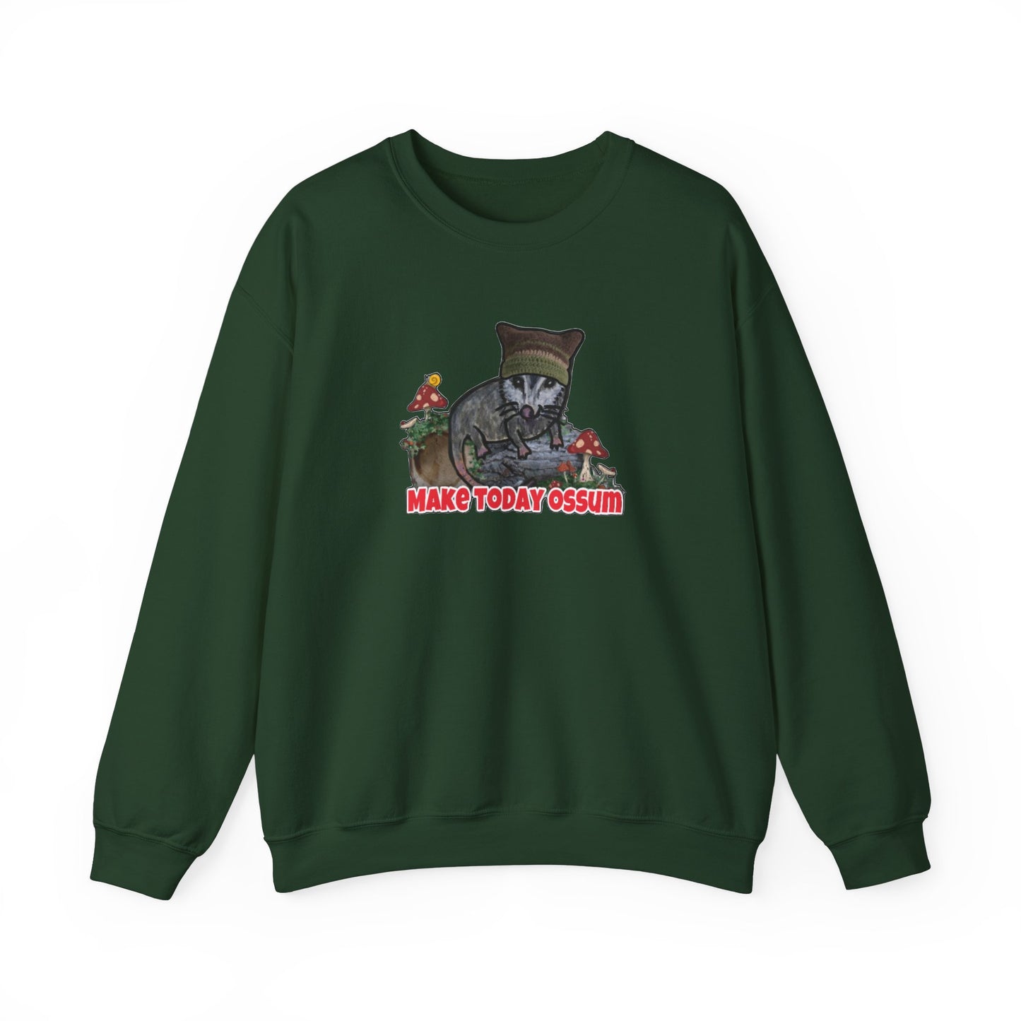 Make Today Ossum Cat Sweatshirt - Cozy Unisex Heavy Blend Crewneck