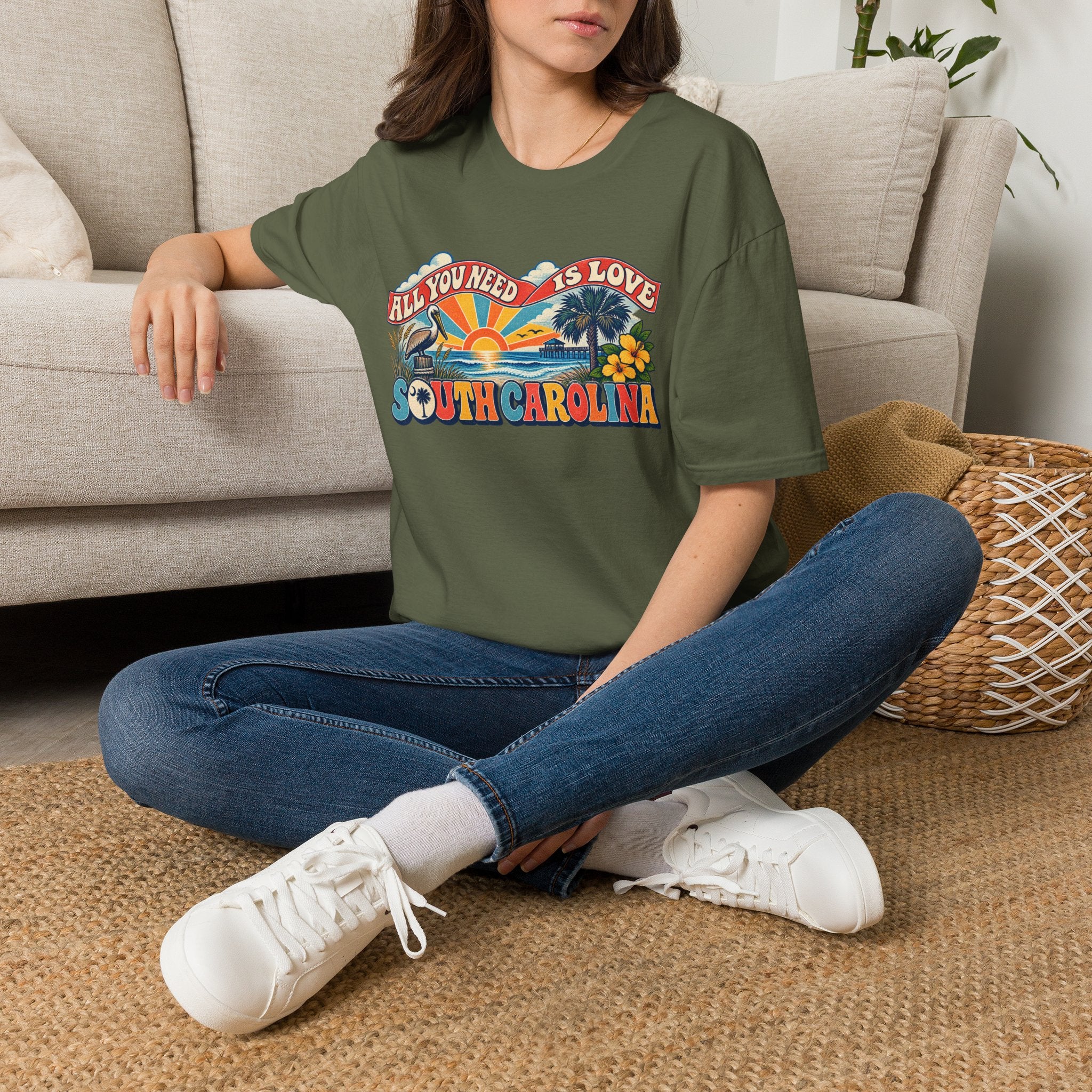 South Carolina Retro 'All You Need Is Love' T-Shirt