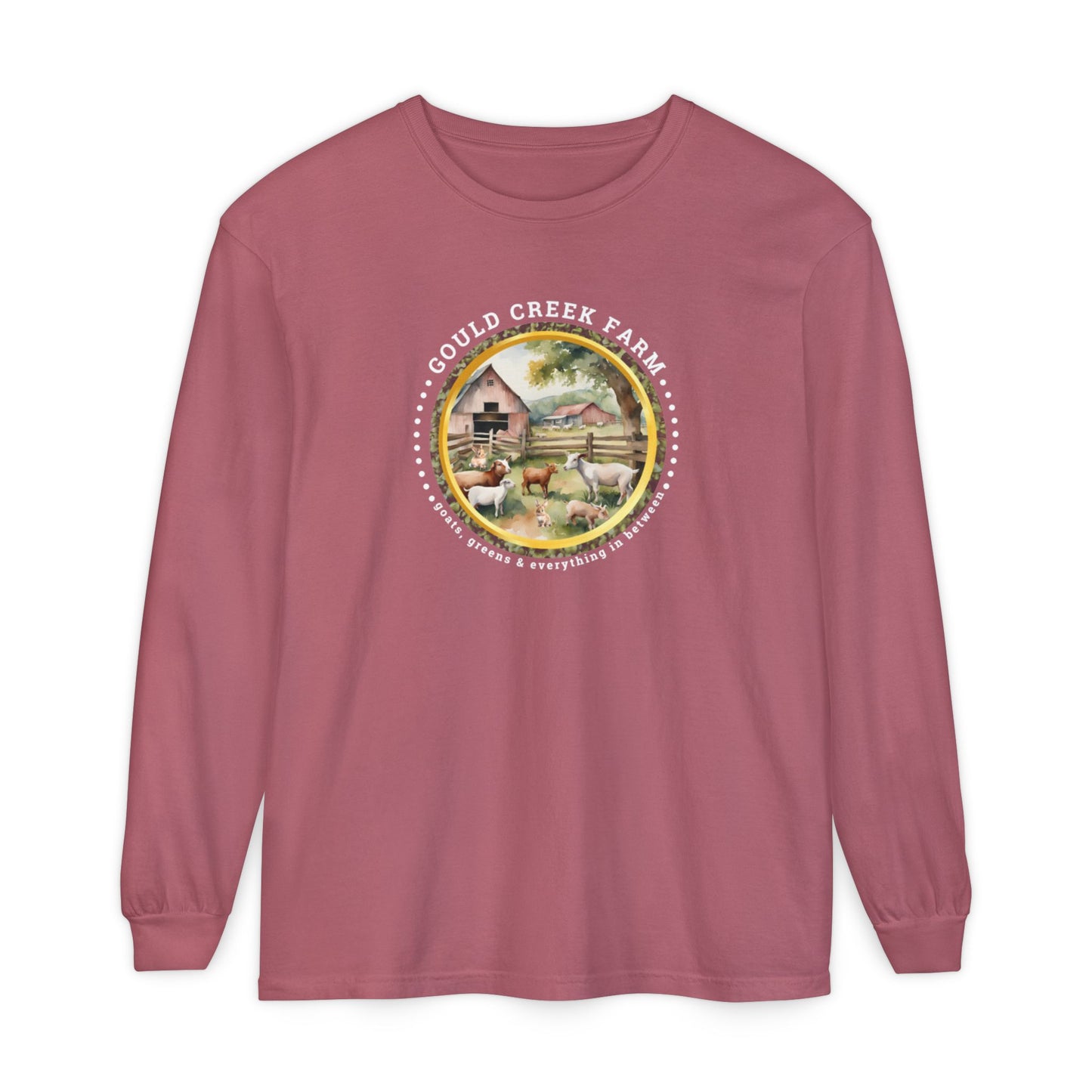 Gould Creek Farm - Unisex Garment-dyed Long Sleeve T-Shirt