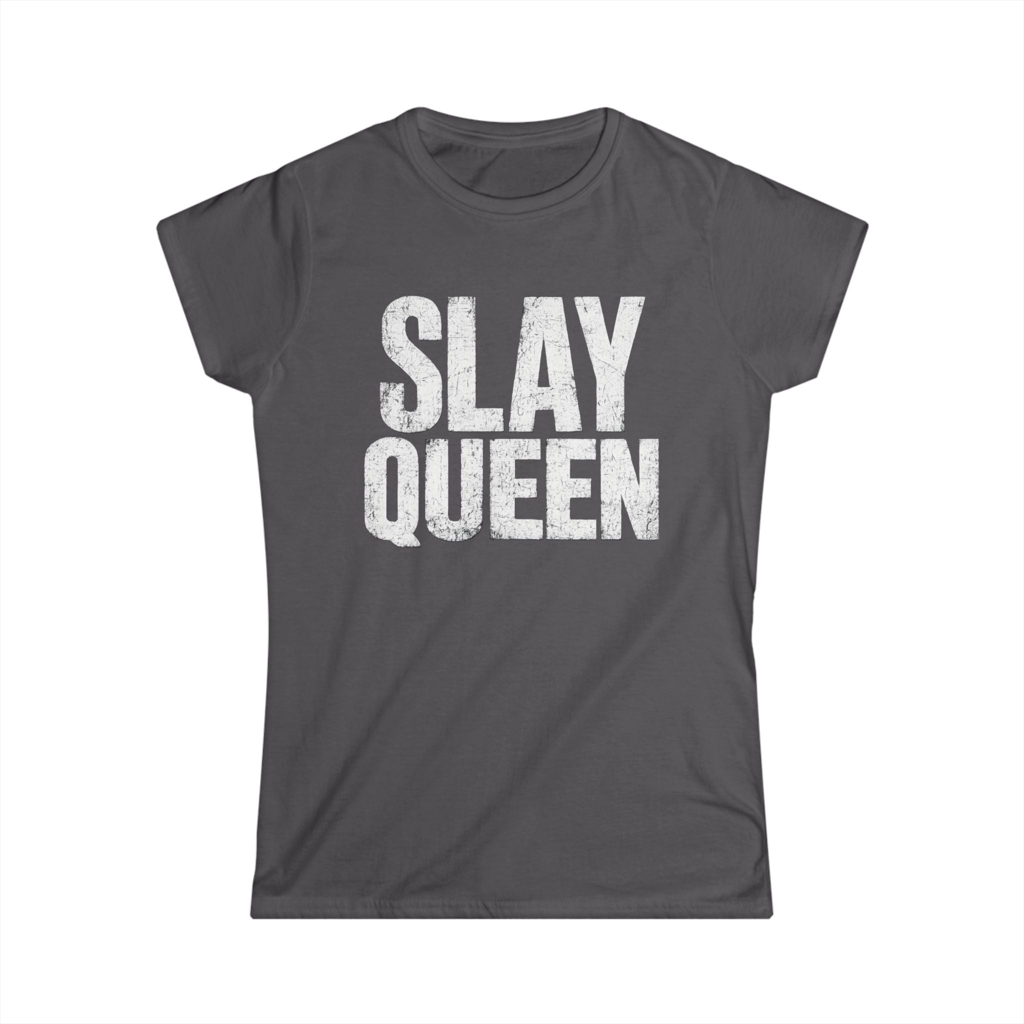 Slay Queen T-Shirt — Bold Vintage Graphic Tee for Confident Women