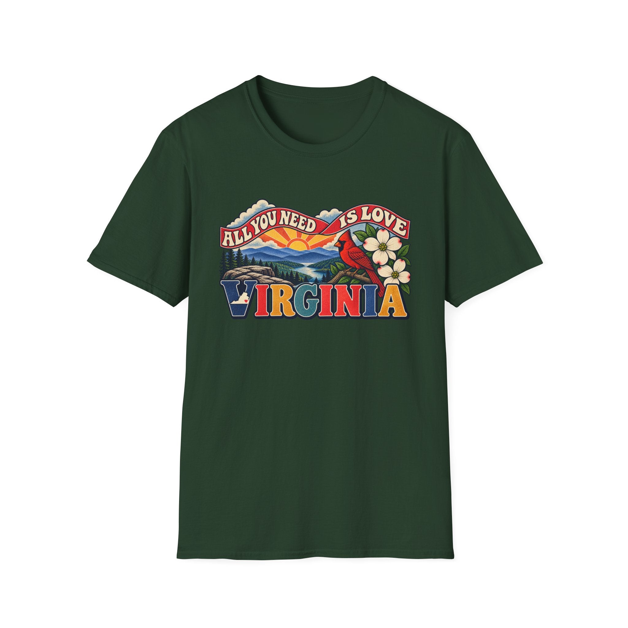 Virginia Retro 'All You Need Is Love' T-Shirt