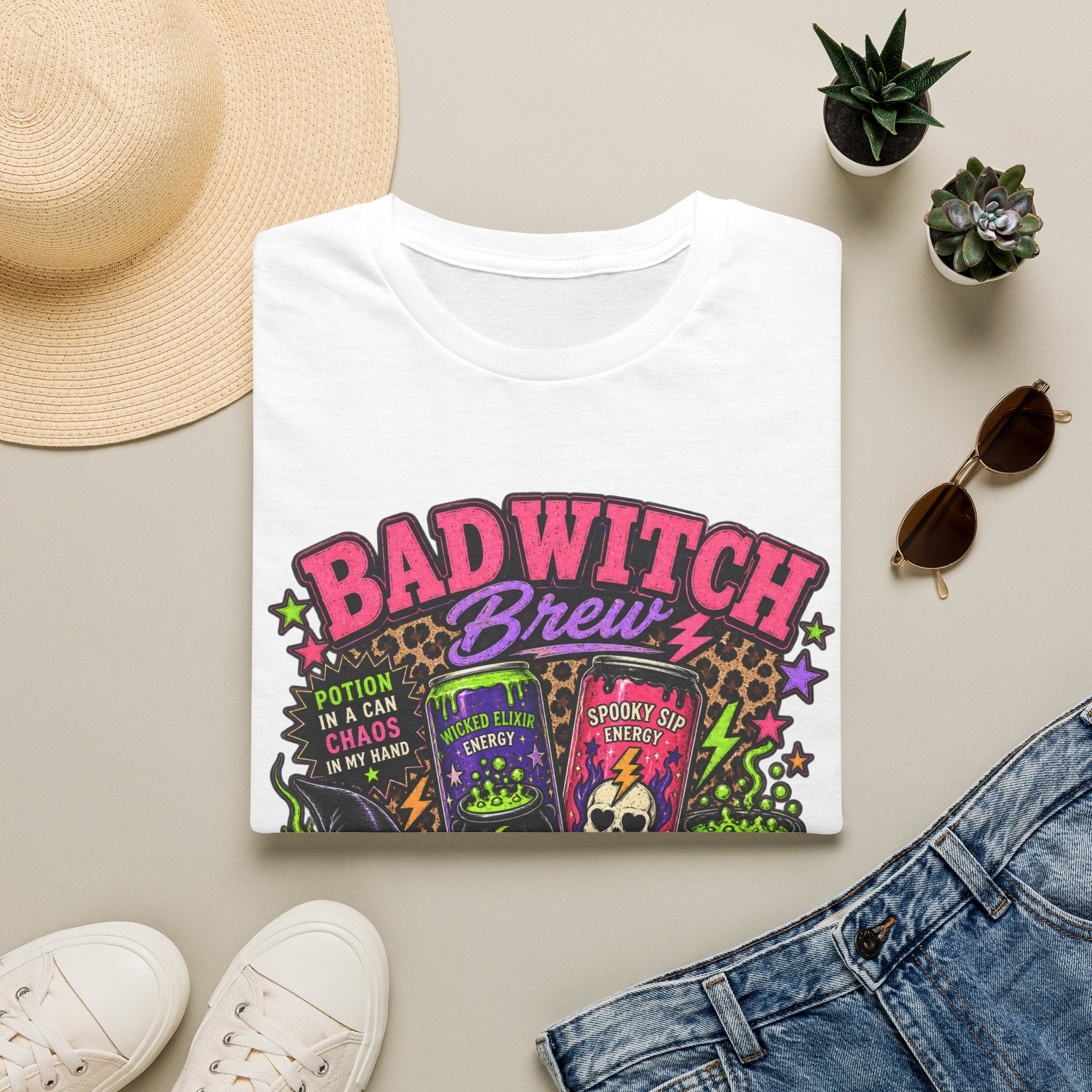 Bad Witch Brew Energy – Brewed for Bad Witches Halloween Tee