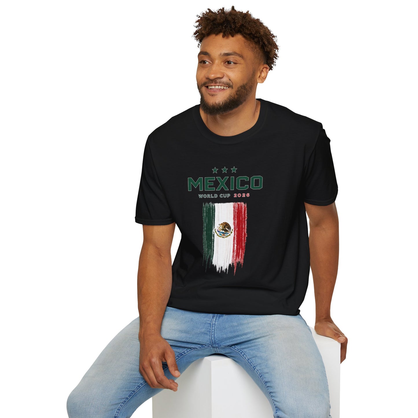 Mexico World Cup 2026 T-Shirt – Distressed Flag Soccer Tee