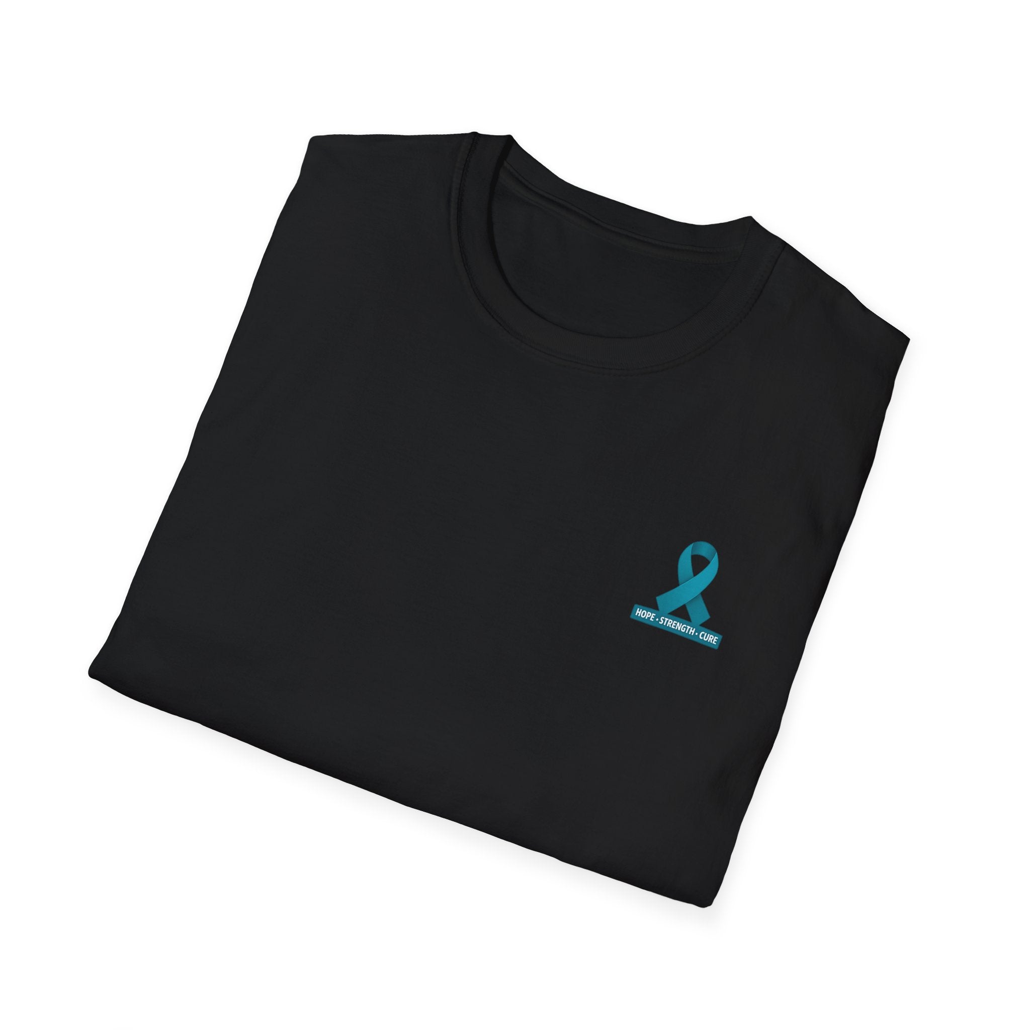 PKD Warrior T-Shirt Distressed — Polycystic Kidney Disease Awareness Ribbon Tee