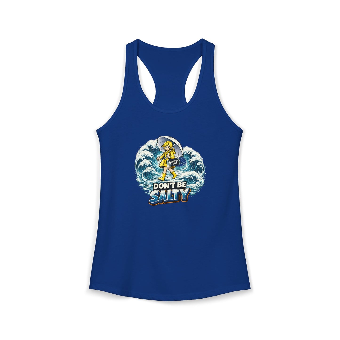 Don’t Be Salty Racerback Tank — Women's Beachy Summer Workout Top