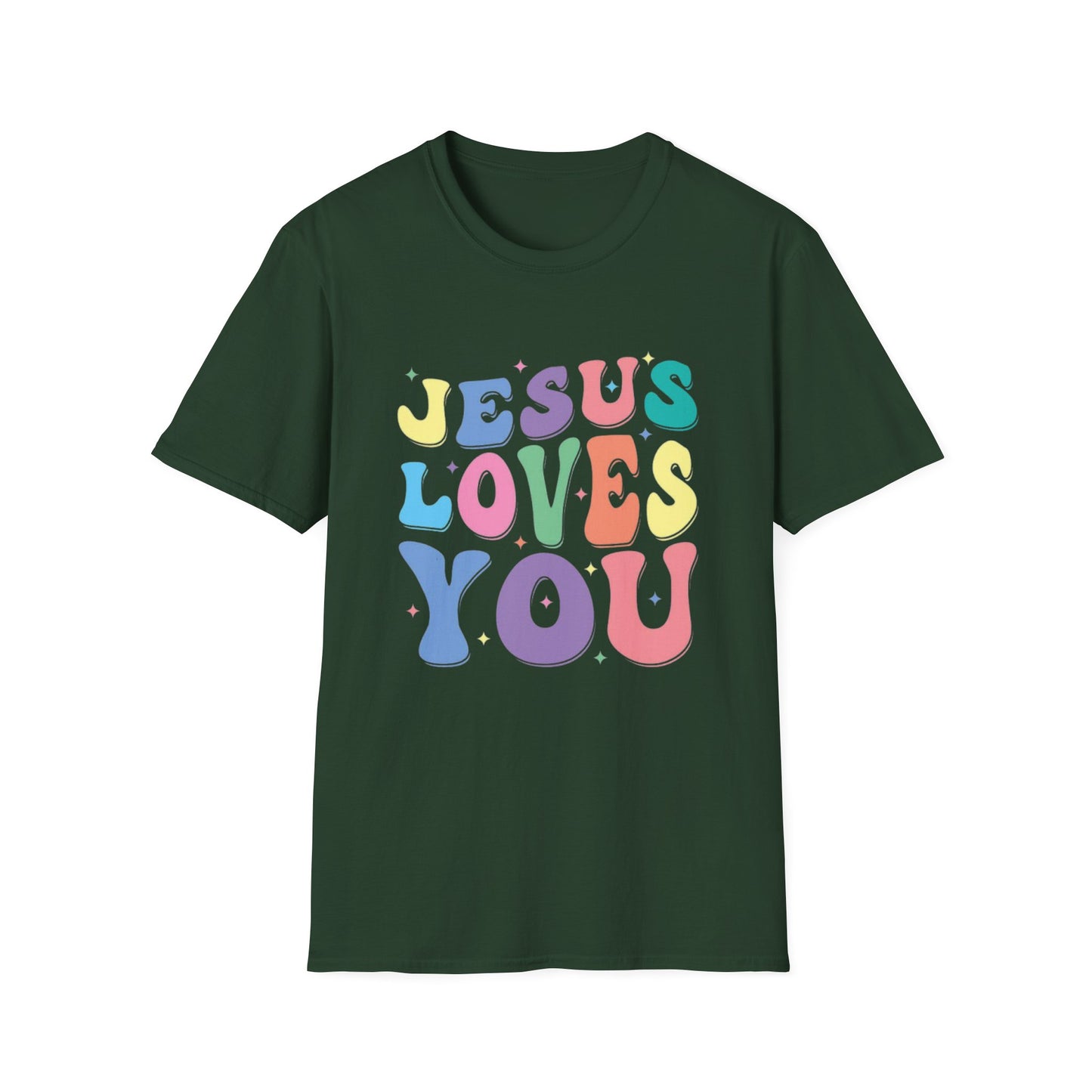 Jesus Loves You - Unisex Softstyle T-Shirt - Fun and Casual Wear for All Occasions