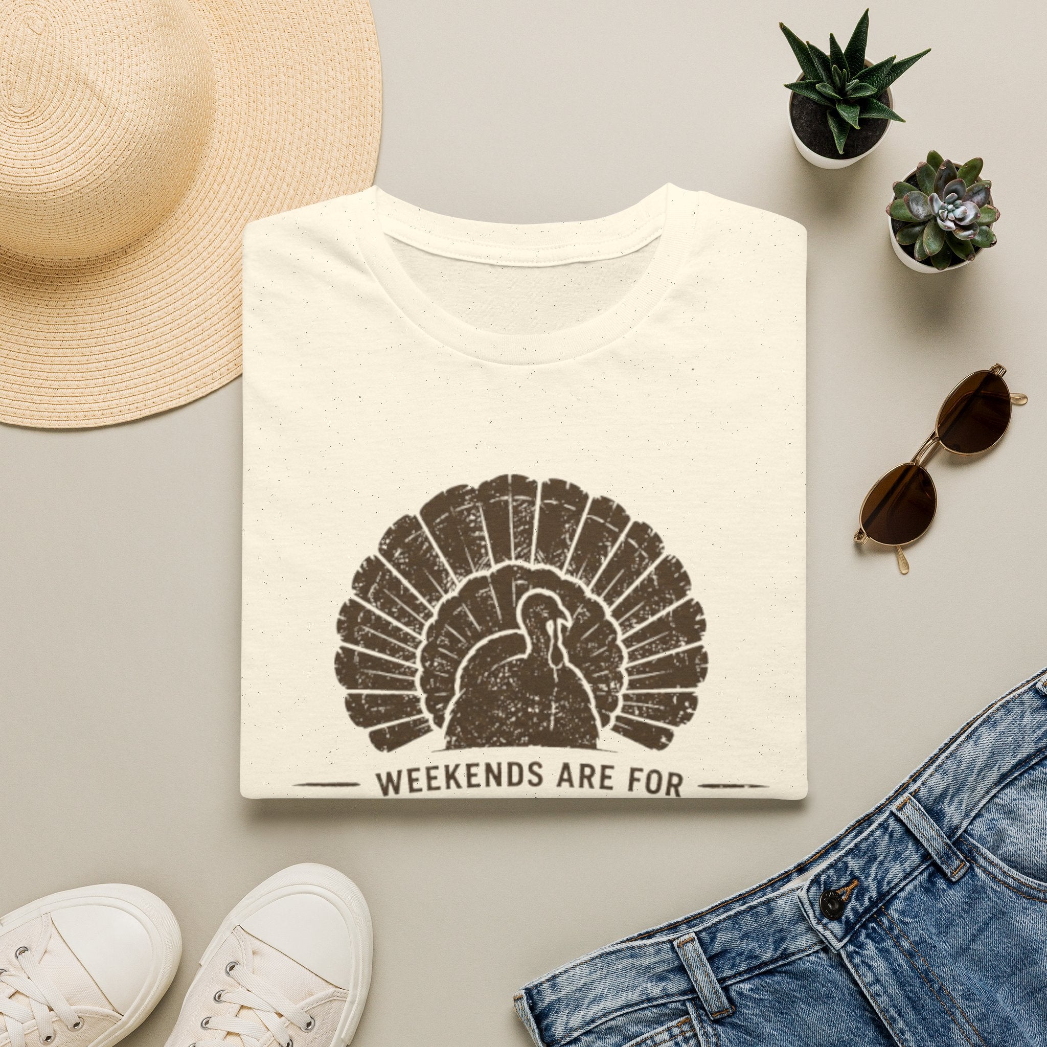 Weekends Are for Gobblers T-Shirt — Vintage Turkey Tee