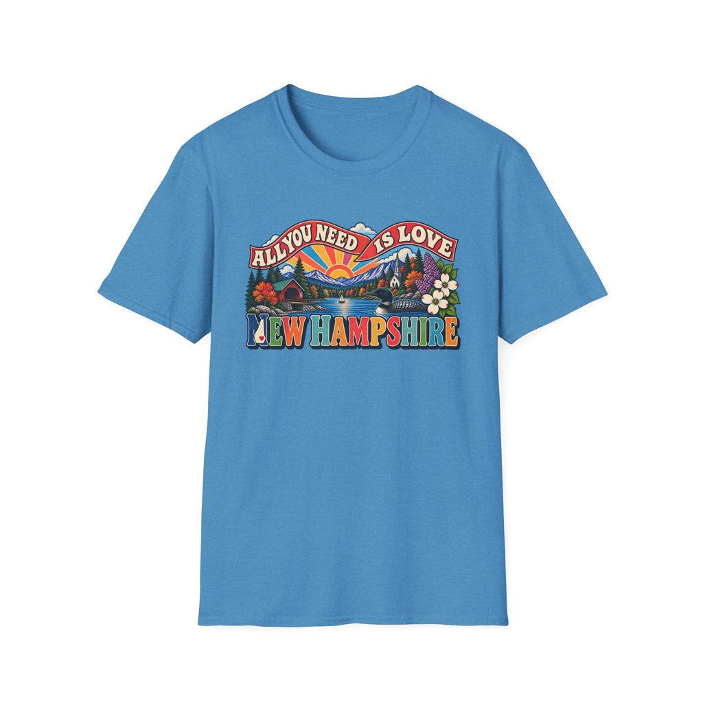 New Hampshire Retro 'All You Need Is Love' T-Shirt