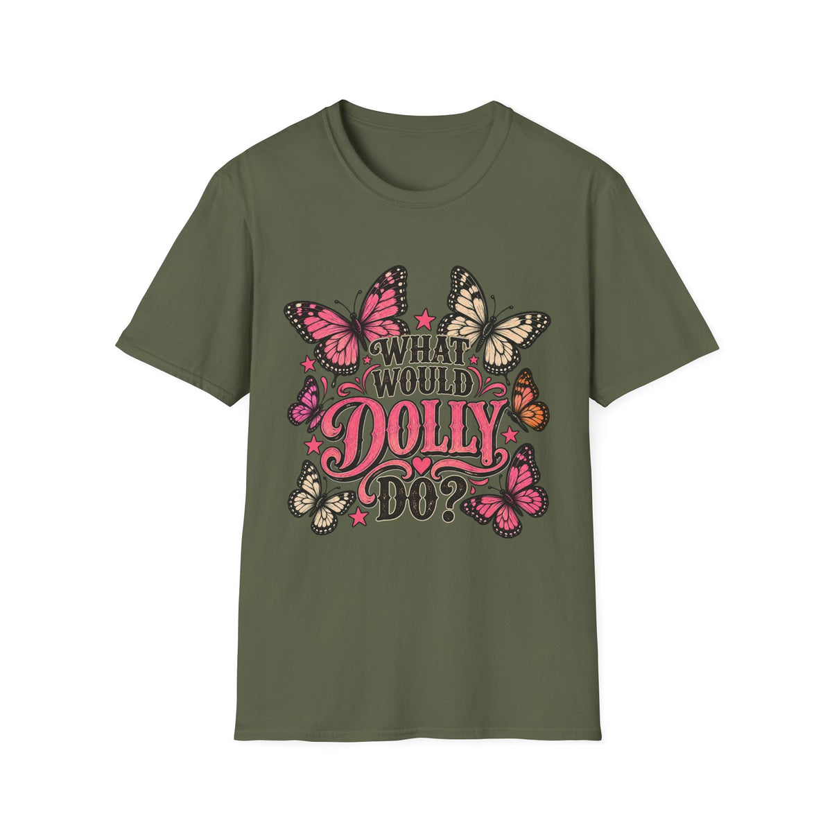 What Would Dolly Do? Butterfly Graphic Tee