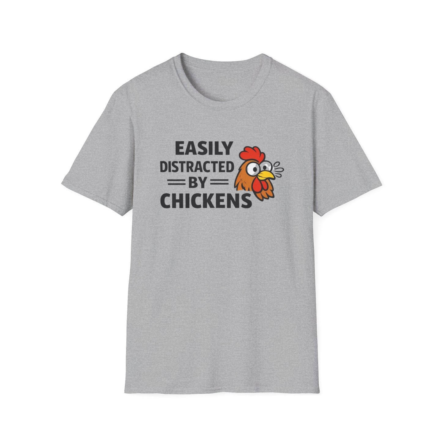 Easily Distracted by Chickens T-Shirt