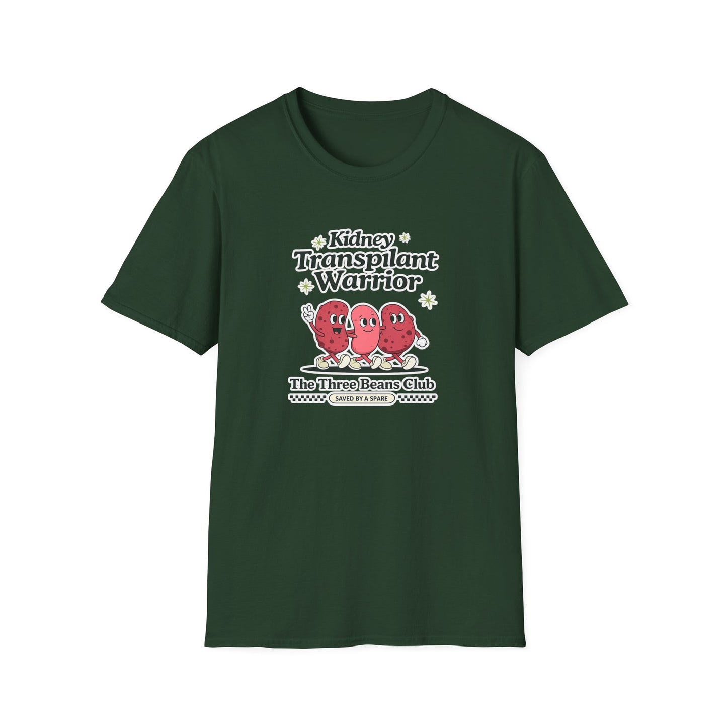 Kidney Transplant Warrior T-Shirt — The Three Beans Club Support Tee