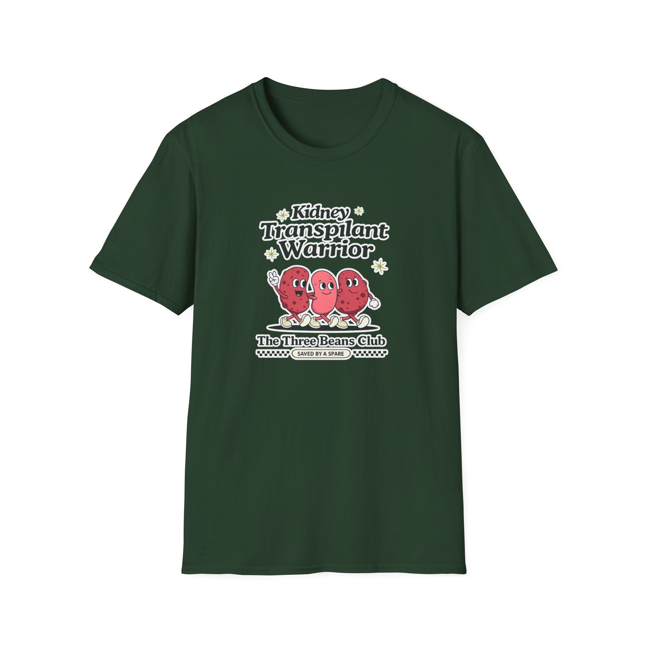 Kidney Transplant Warrior T-Shirt — The Three Beans Club Support Tee