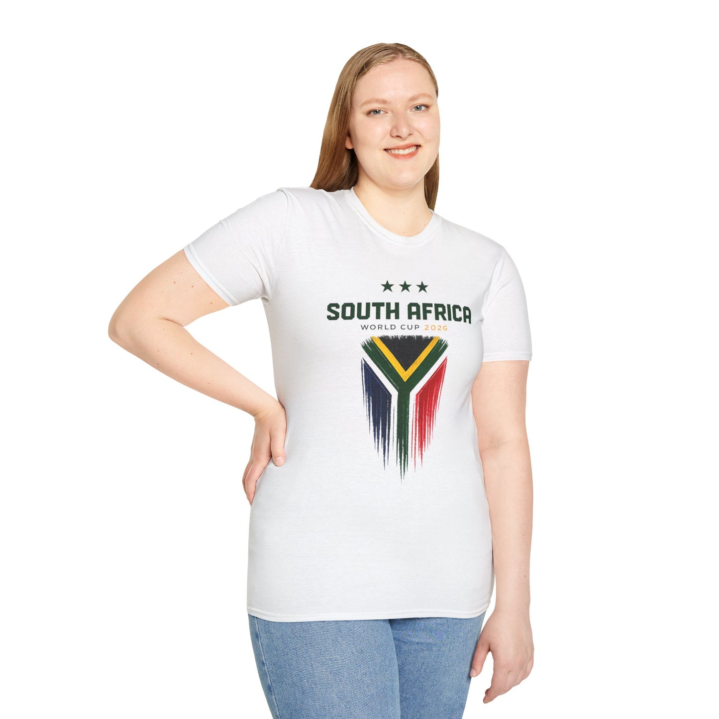 South Africa World Cup T-Shirt — Distressed Flag Soccer Fan Tee
