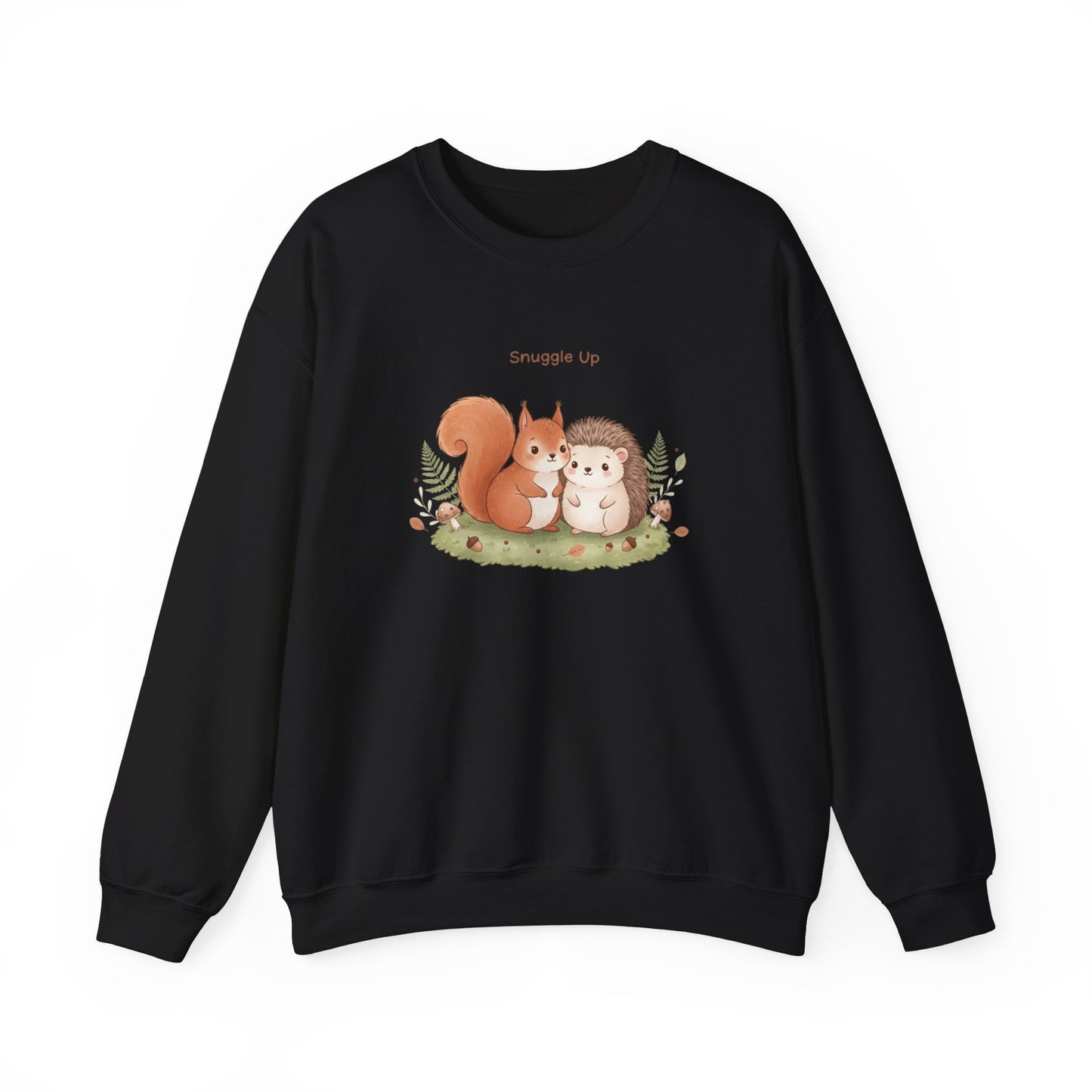 Cozy Winter Forest Critters Sweatshirt | cute animal illustration, cozy critter art