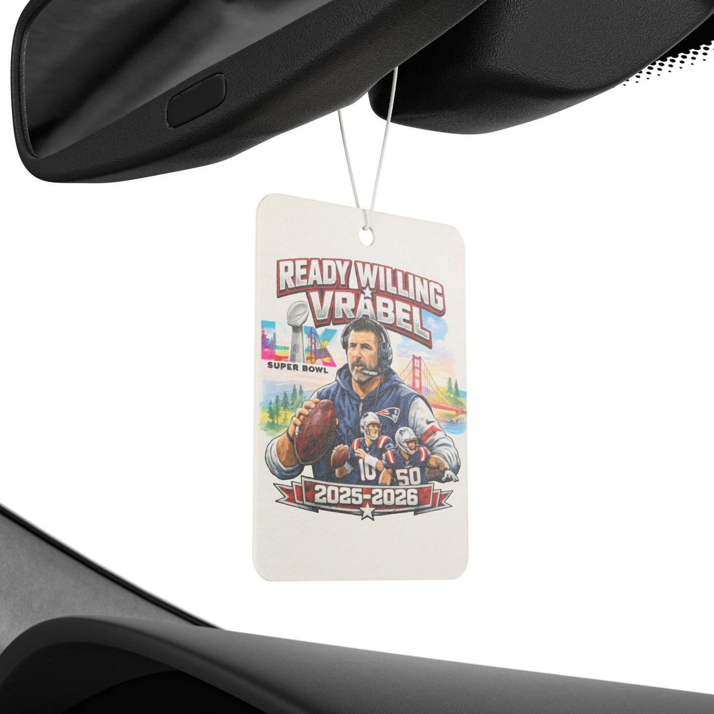 Car Air Freshener — "Ready Willing Vrabel 2025-2026" Football Fan Air Freshener