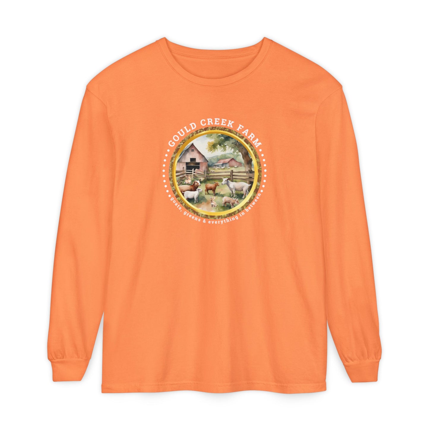 Gould Creek Farm - Unisex Garment-dyed Long Sleeve T-Shirt