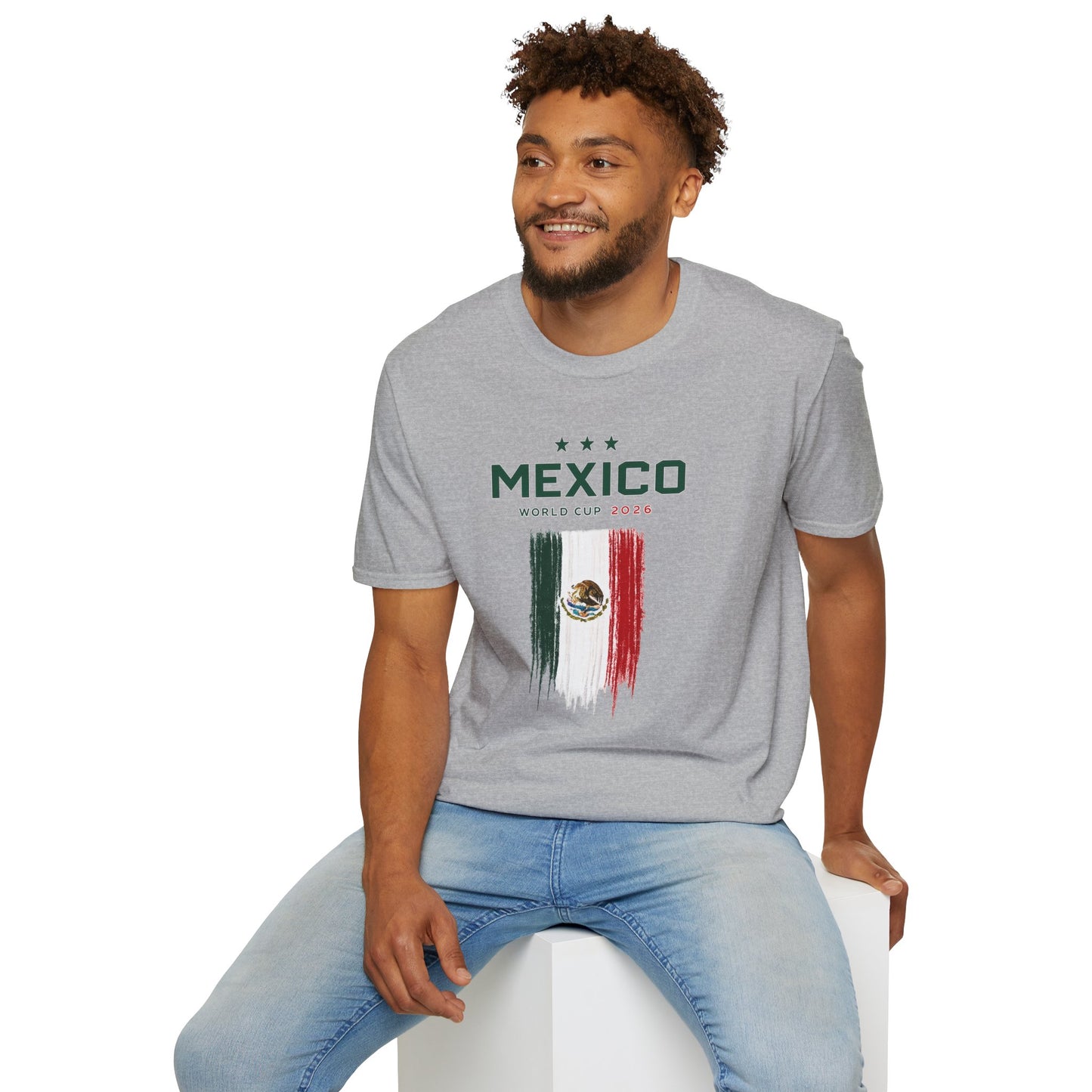 Mexico World Cup 2026 T-Shirt – Distressed Flag Soccer Tee