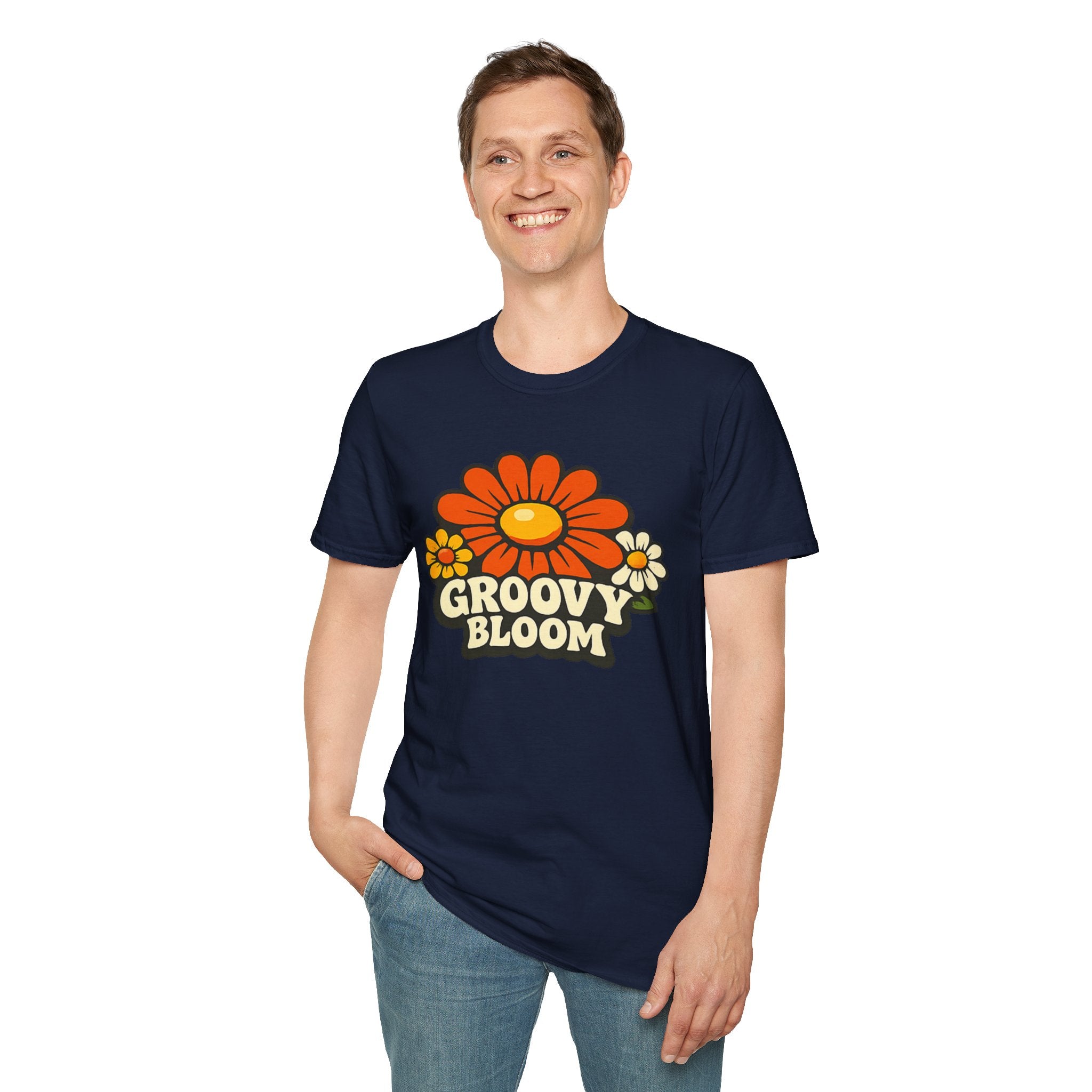 Groovy 70s Bloom T-Shirt — Retro Floral Vintage Vibe