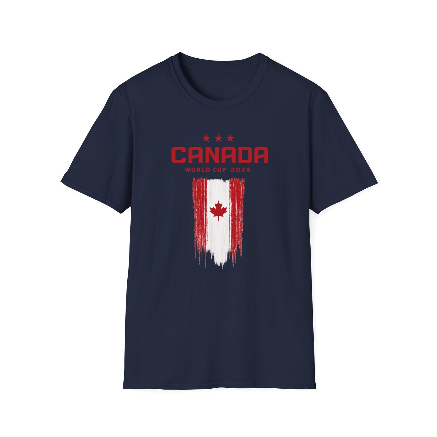 Canada World Cup 2026 T‑Shirt – Distressed Maple Flag Soccer Fan Tee