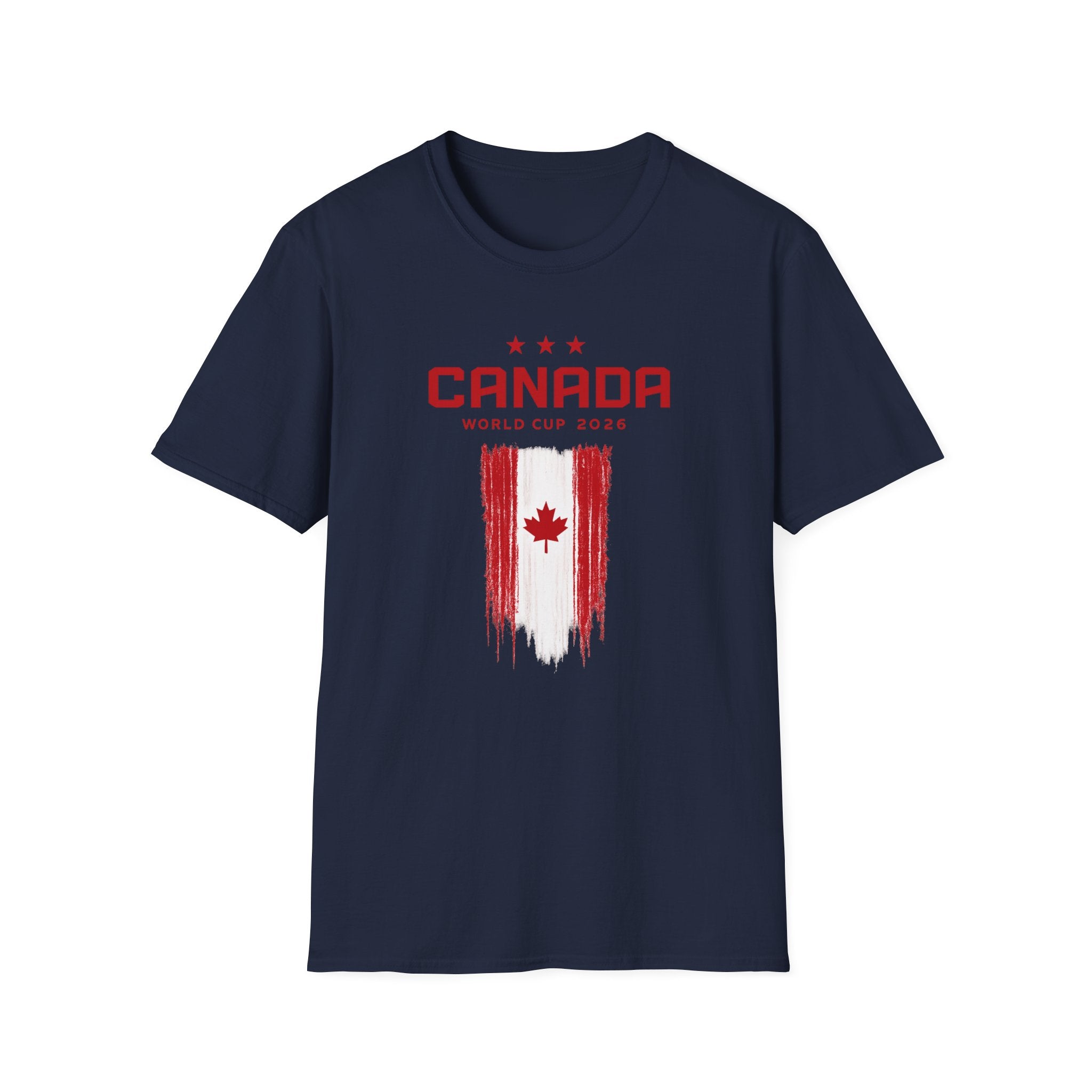 Canada World Cup 2026 T‑Shirt – Distressed Maple Flag Soccer Fan Tee