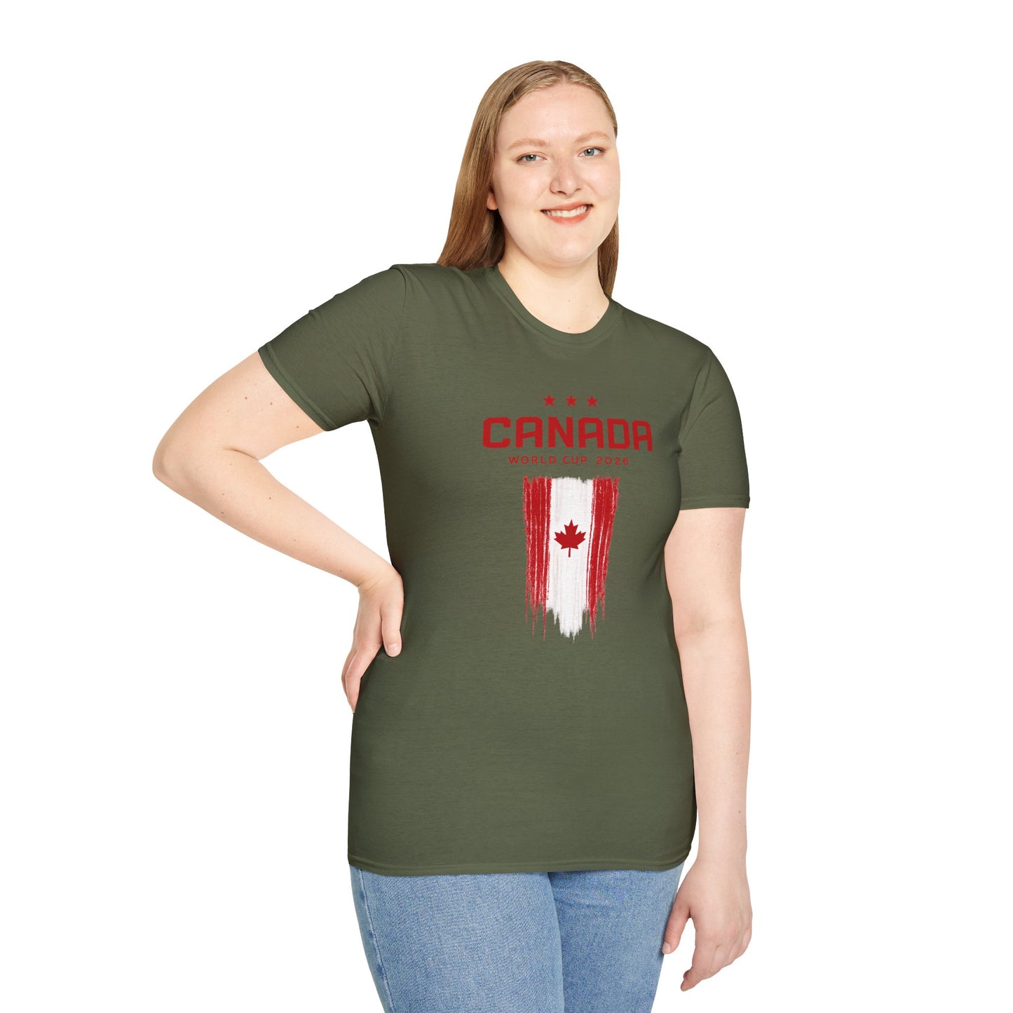 Canada World Cup 2026 T‑Shirt – Distressed Maple Flag Soccer Fan Tee