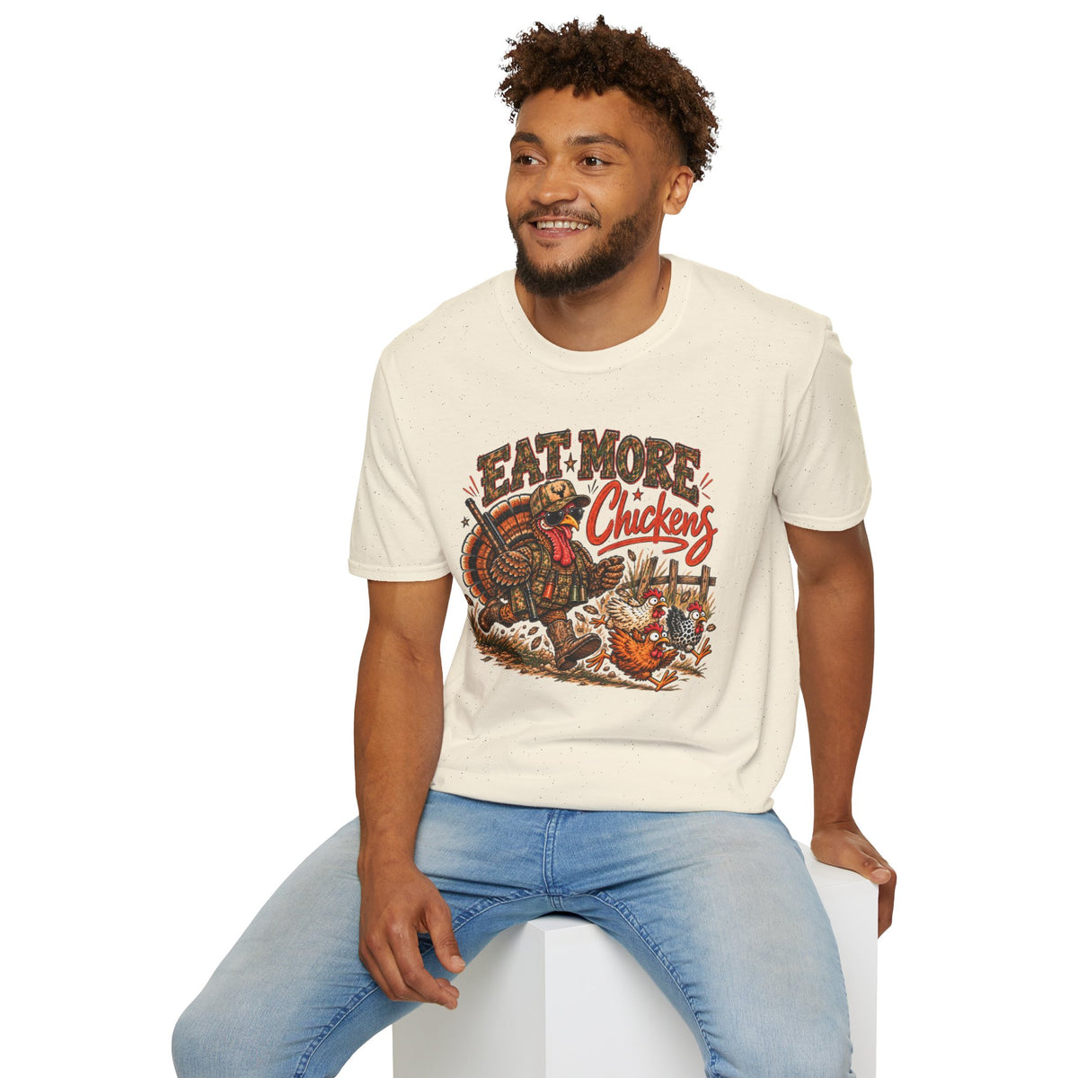 Eat More Chickens – Funny Chicken Shirt