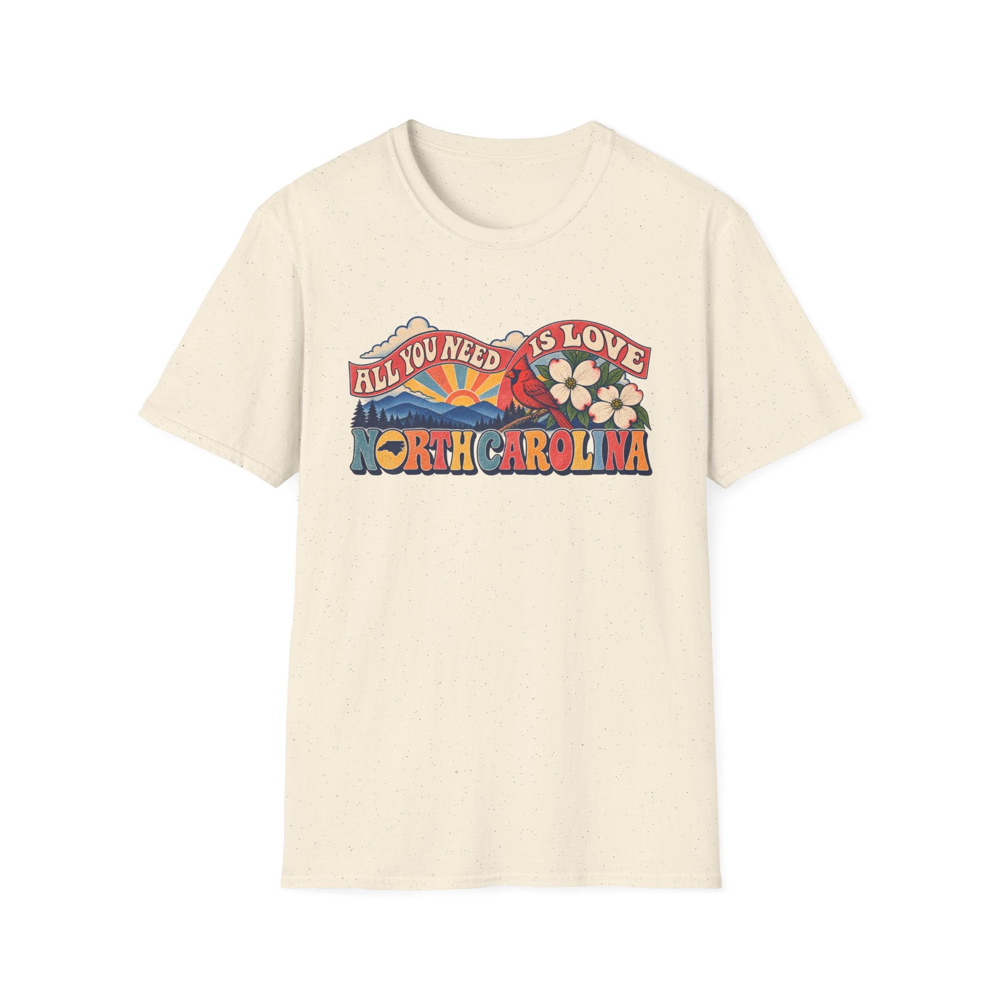 North Carolina Retro 'All You Need Is Love' T-Shirt