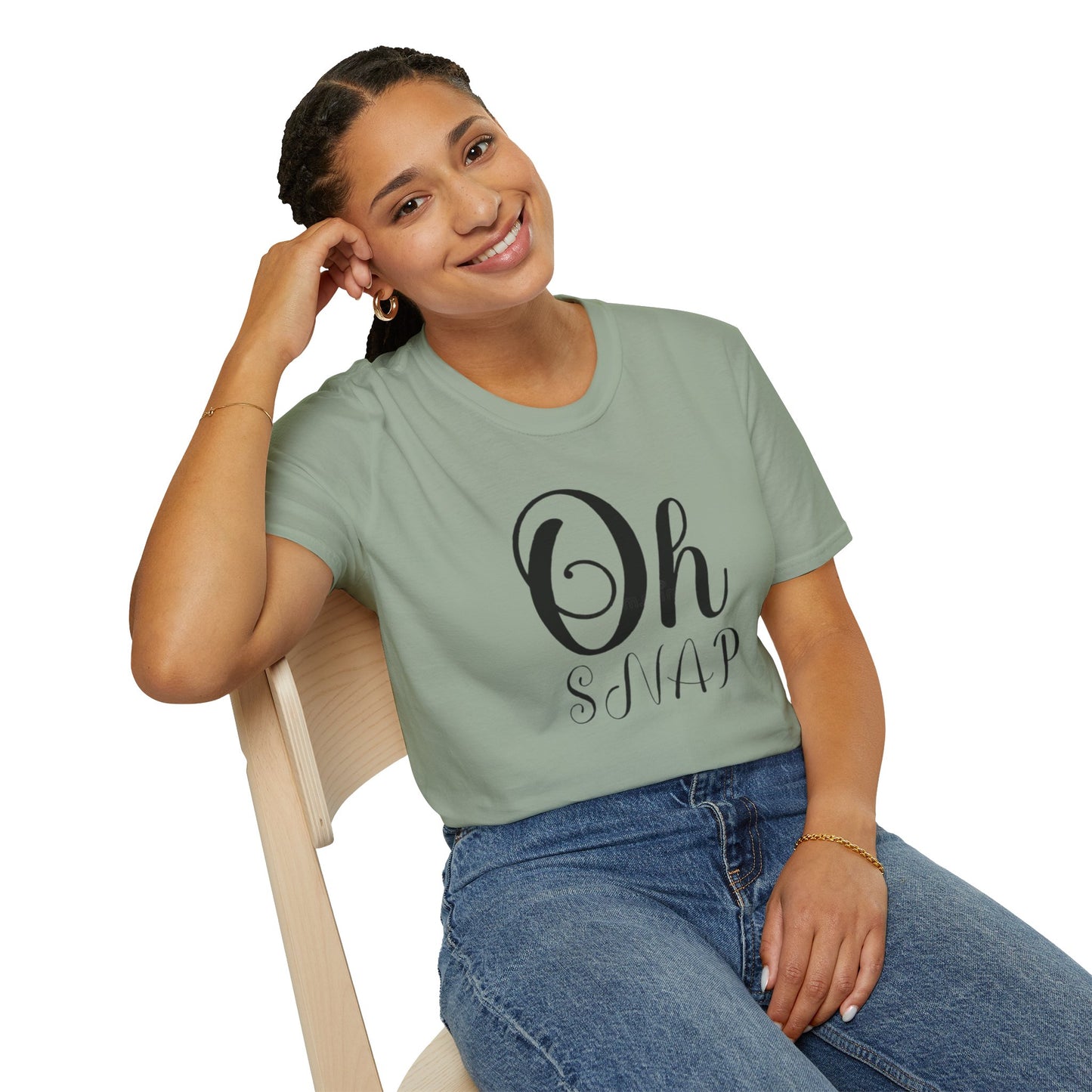 Funny Oh Snap Unisex Softstyle T-Shirt | Cute Gift for Friends, Family, Birthday, Humor, Casual Wear