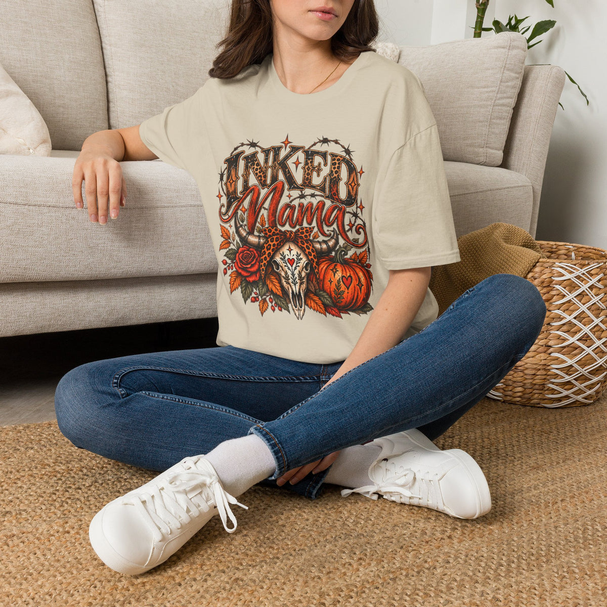 Inked Mama Autumn Western Tee