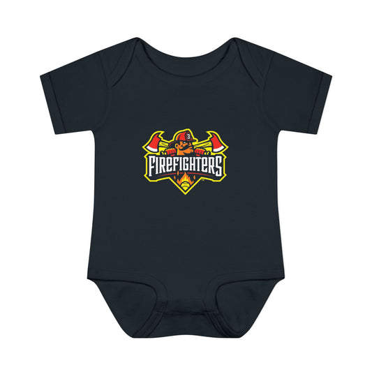 Baby Onesie - Banana Ball League Team Firefighters Design