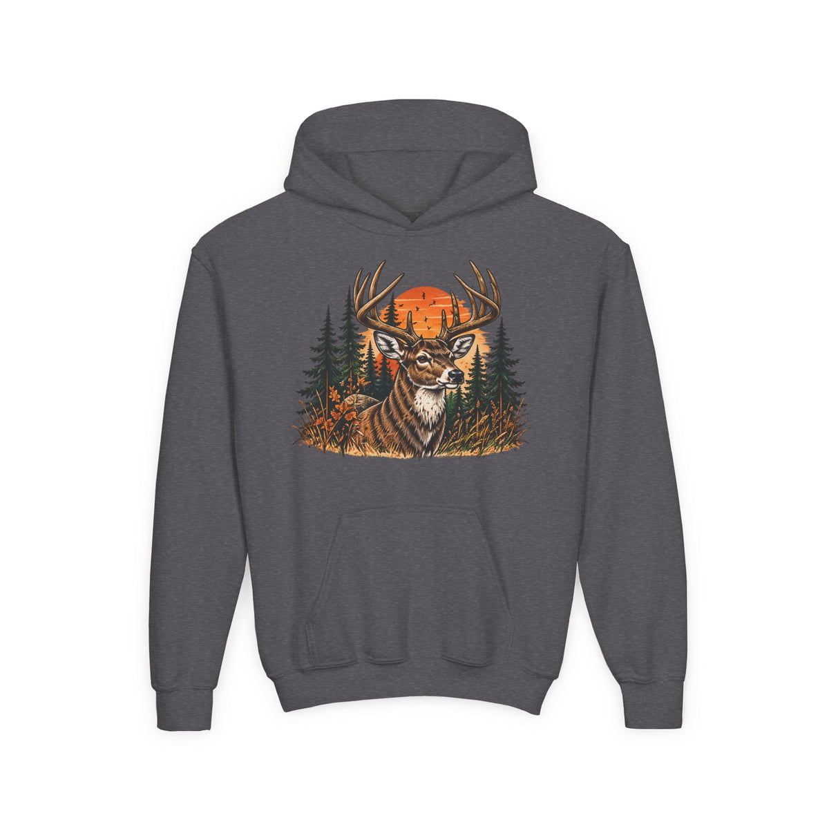 Whitetail Sunset Kids Hoodie