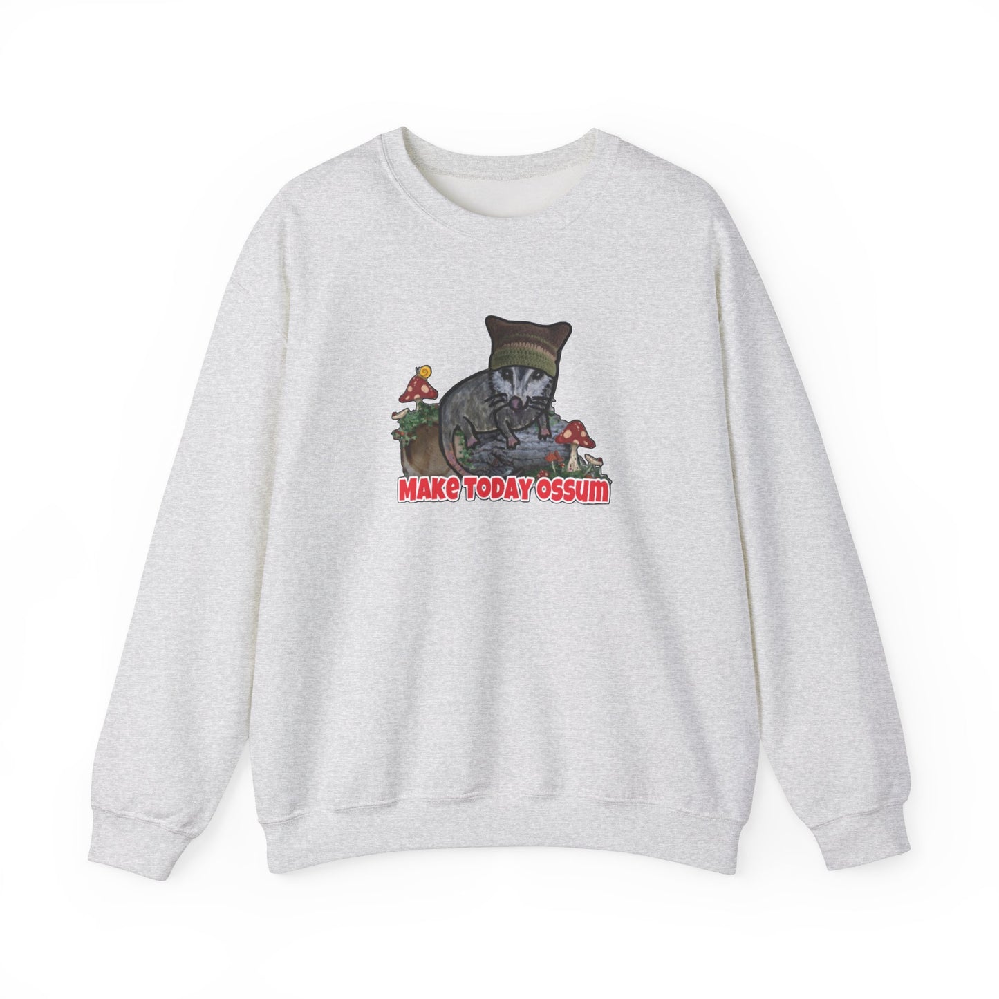 Make Today Ossum Cat Sweatshirt - Cozy Unisex Heavy Blend Crewneck