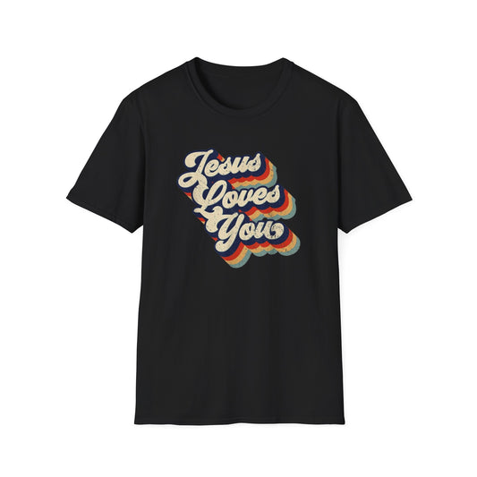 Jesus Loves You - Unisex Softstyle T-Shirt - Fun and Casual Wear for All Occasions