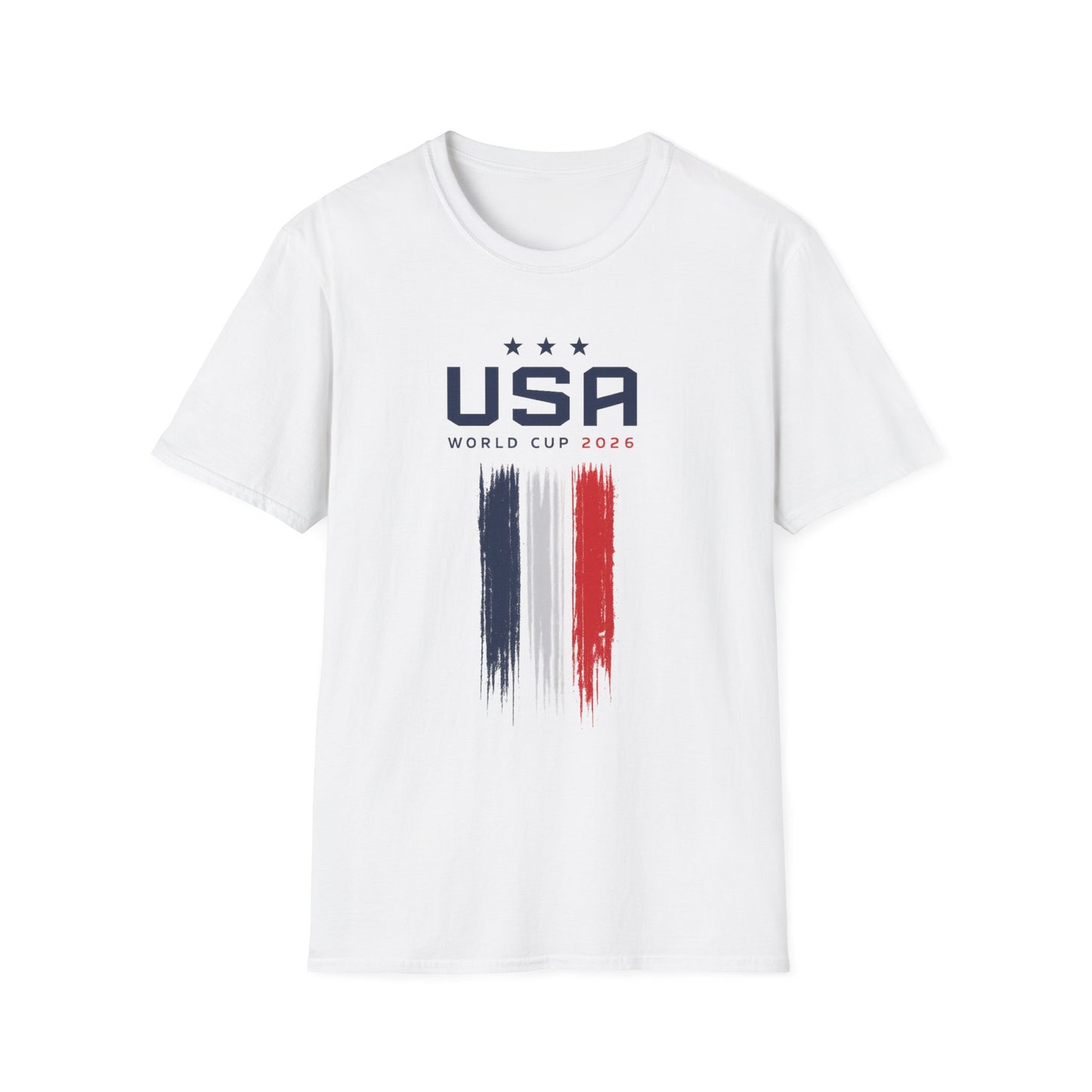 USA World Cup 2026 T-Shirt — Patriotic Red White Blue Soccer Fan Tee