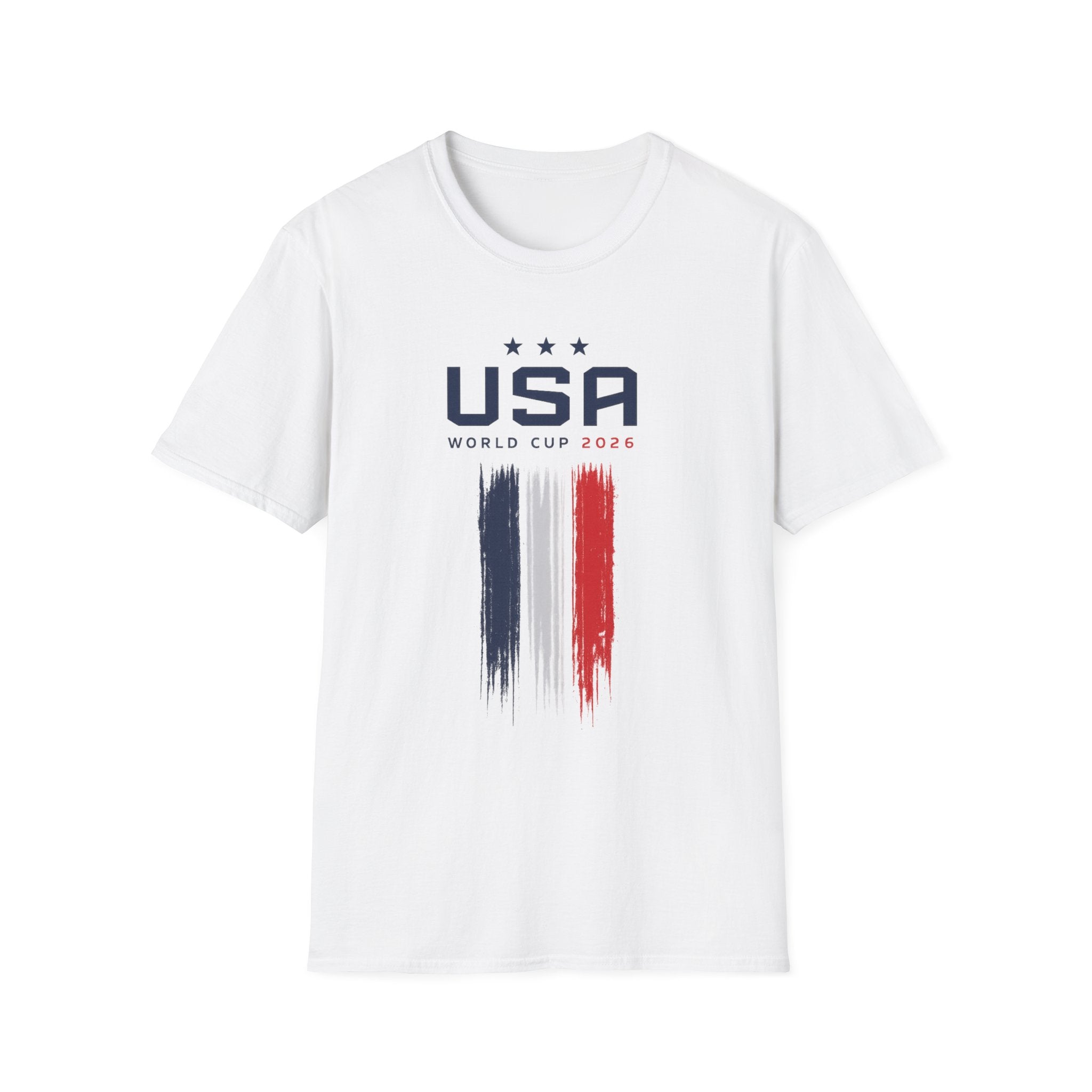 USA World Cup 2026 T-Shirt — Patriotic Red White Blue Soccer Fan Tee