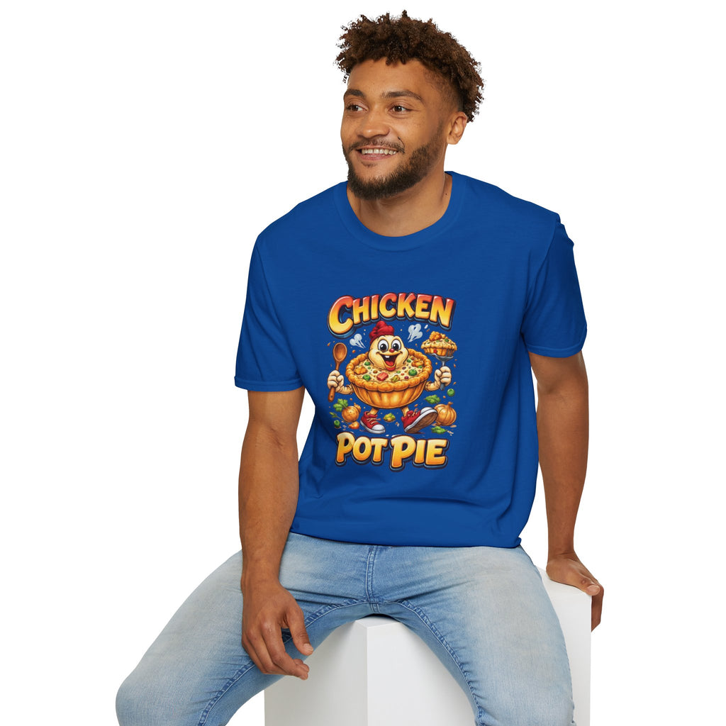 Comical Chicken Pot Pie T-Shirt — Funny Pie Lover Graphic Tee