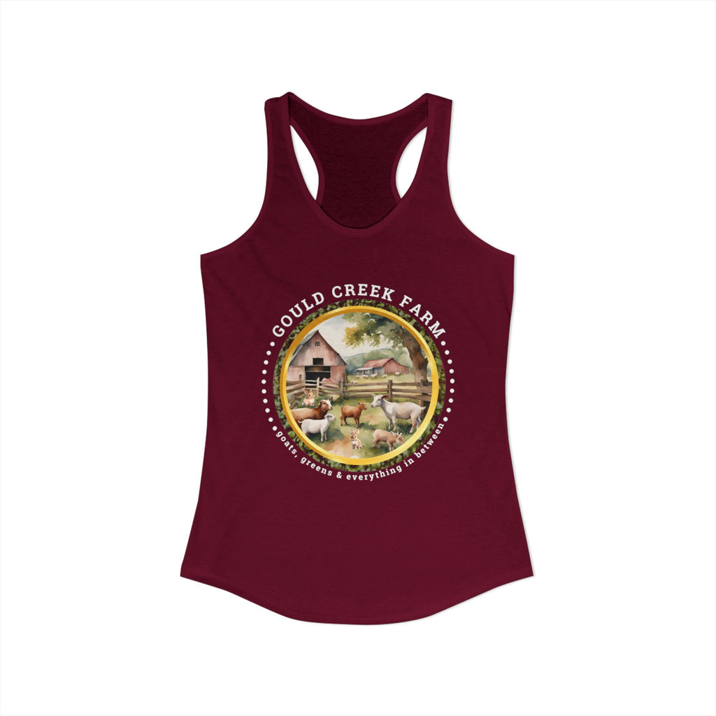 Women's Ideal Racerback Tank Gould creek farm