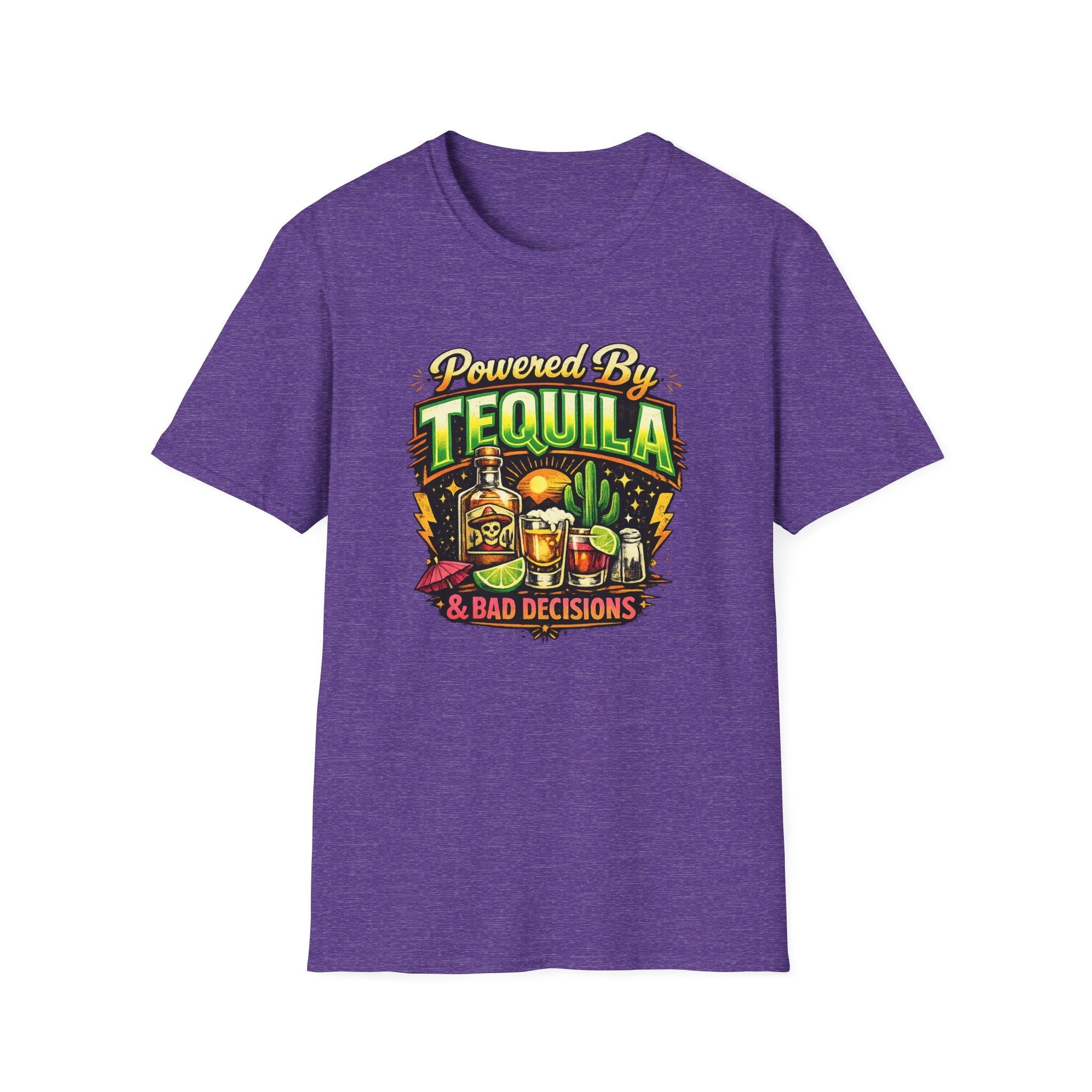 Tequila & Bad Decisions T-Shirt — Funny Bar Party Drinking Tee