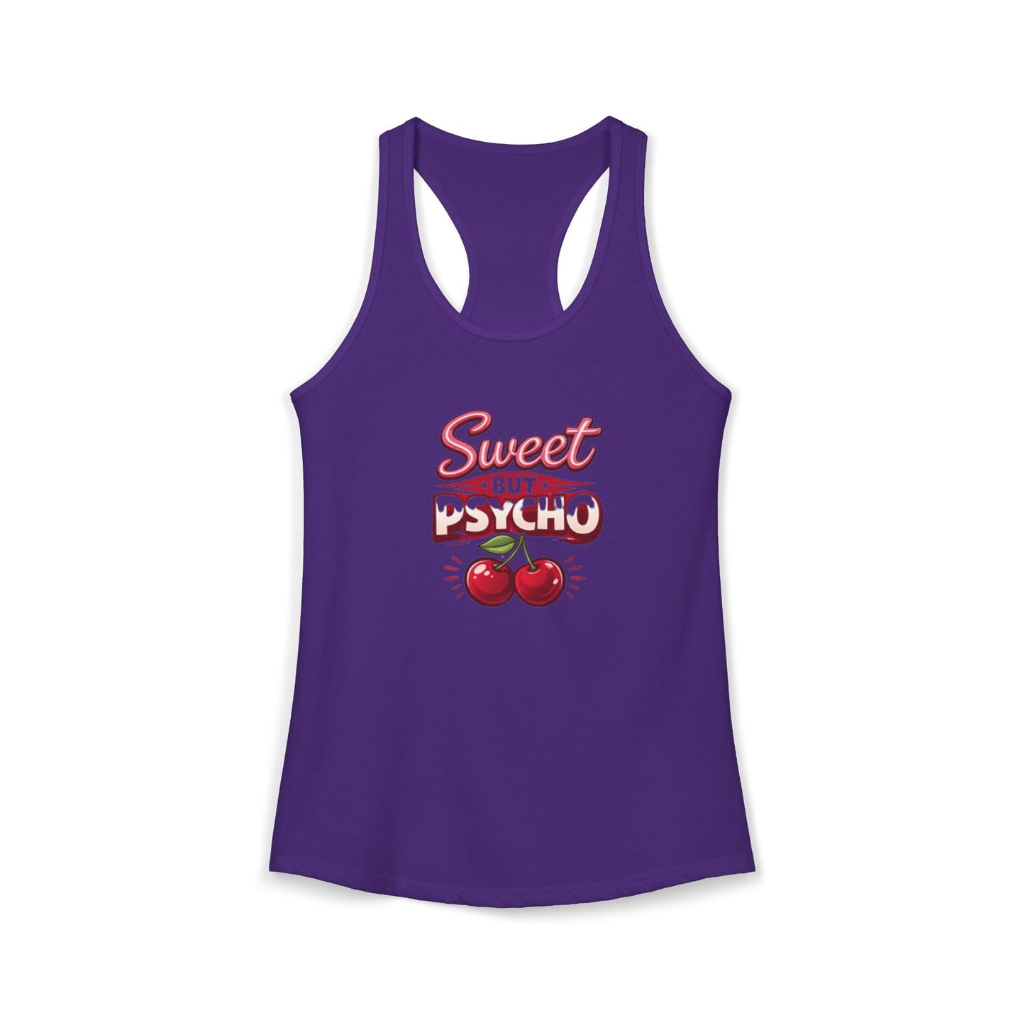 Sweet But Psycho Racerback Tank — Women's Graphic Tank Top